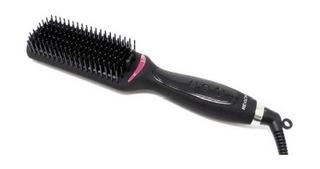Buy Revlon hair straightening heated styling brush, 10 heat settings- rvst2168arb - black in Kuwait