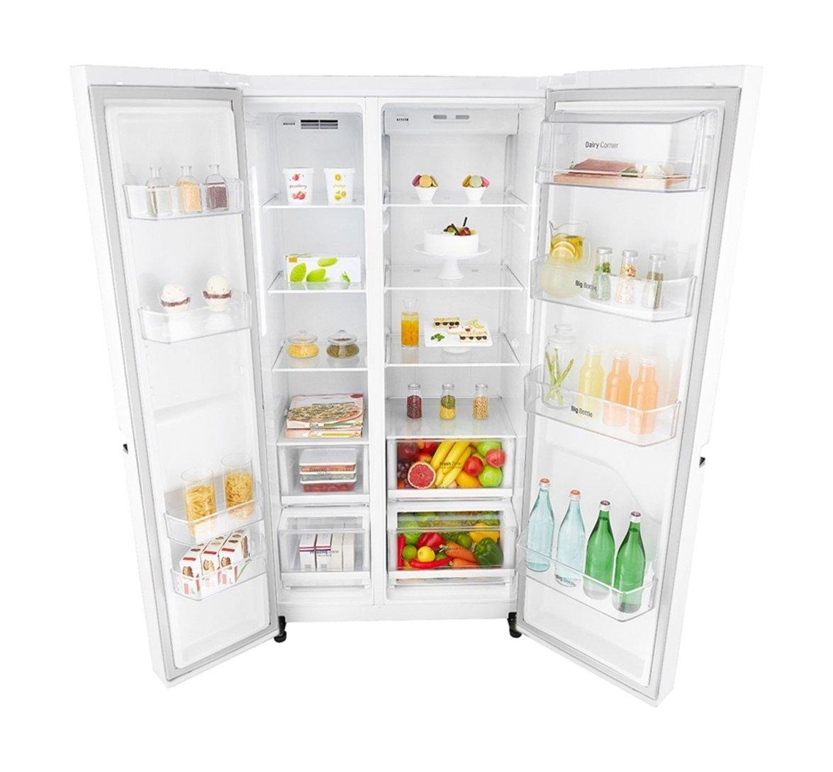 LG 22.1CFT Side By Side Refrigerator LS242BBWLN Price in Kuwait Xcite