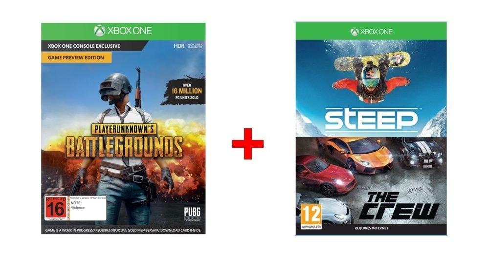 Playerunknown's Battlegrounds + Steep + The Crew: Xbox One Game