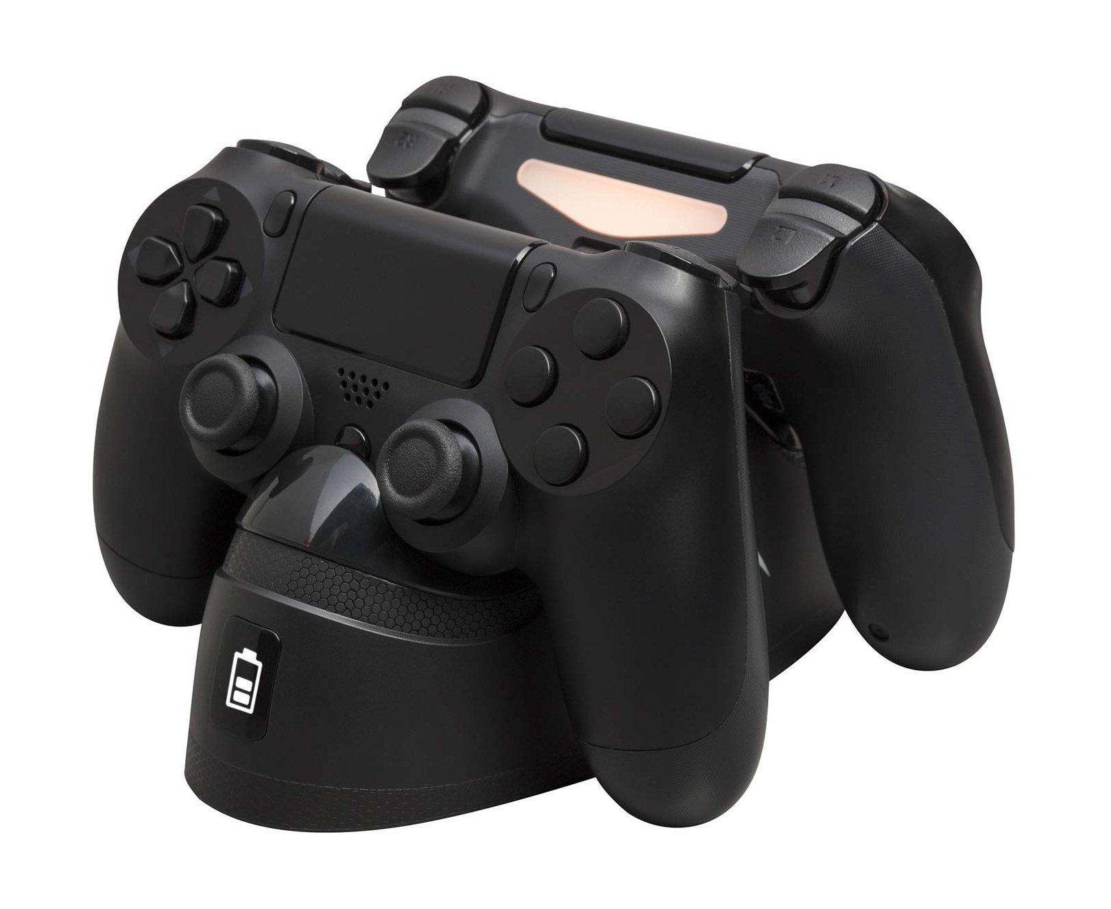 قاعدة شحن مزدوجة ليد تحكم بلاي ستيشن ٤ من هايبر إكس