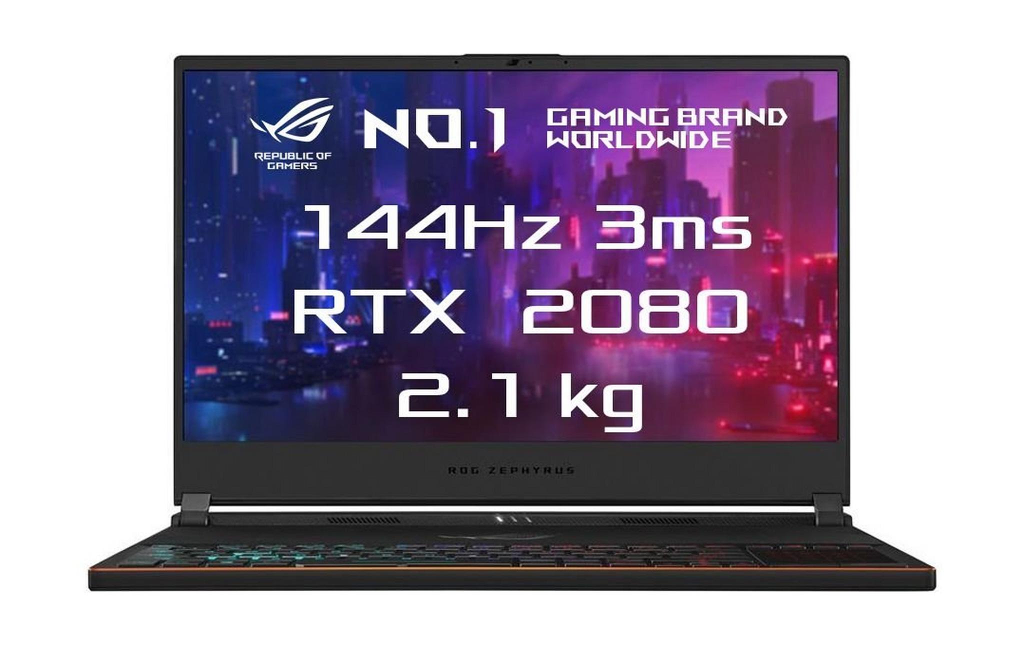 Asus ROG Zephyrus M GeForce RTX 2080Q 8GB Core i7 24GB RAM 512 SSD 15.6 inch Gaming Laptop (GX531GX) - Black