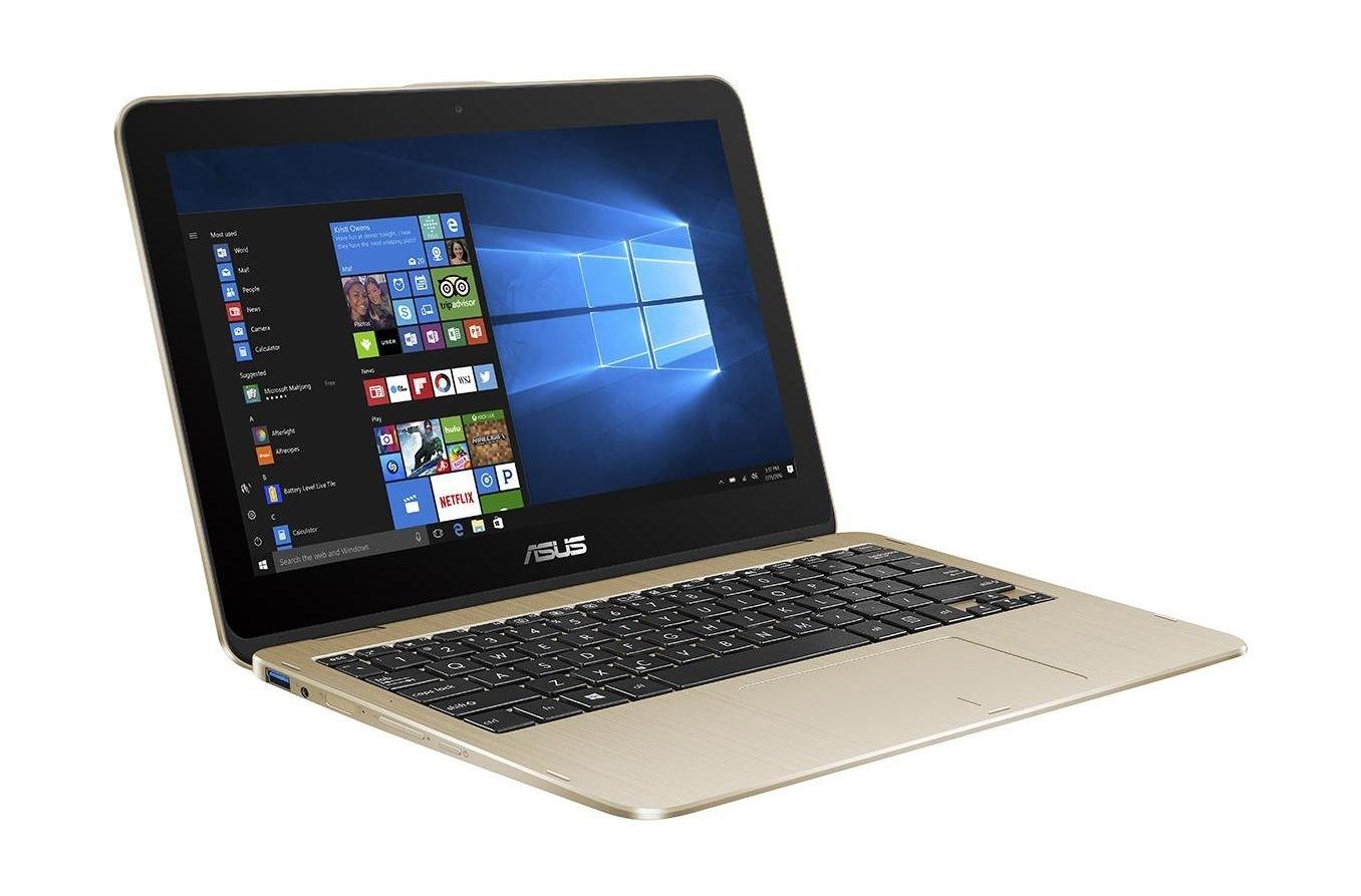 Asus VivoBook Flip 12 Intel Celeron 4GB RAM 500GB HDD 11 inch Touchscreen Convertible Laptop - Gold