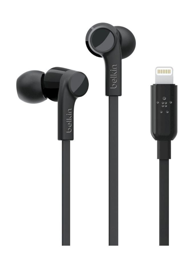 Buy Belkin rockstar headphones with lightning connector - black in Kuwait