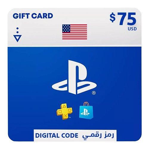 Buy Playstation wallet top-up - ($75) (us account) in Saudi Arabia