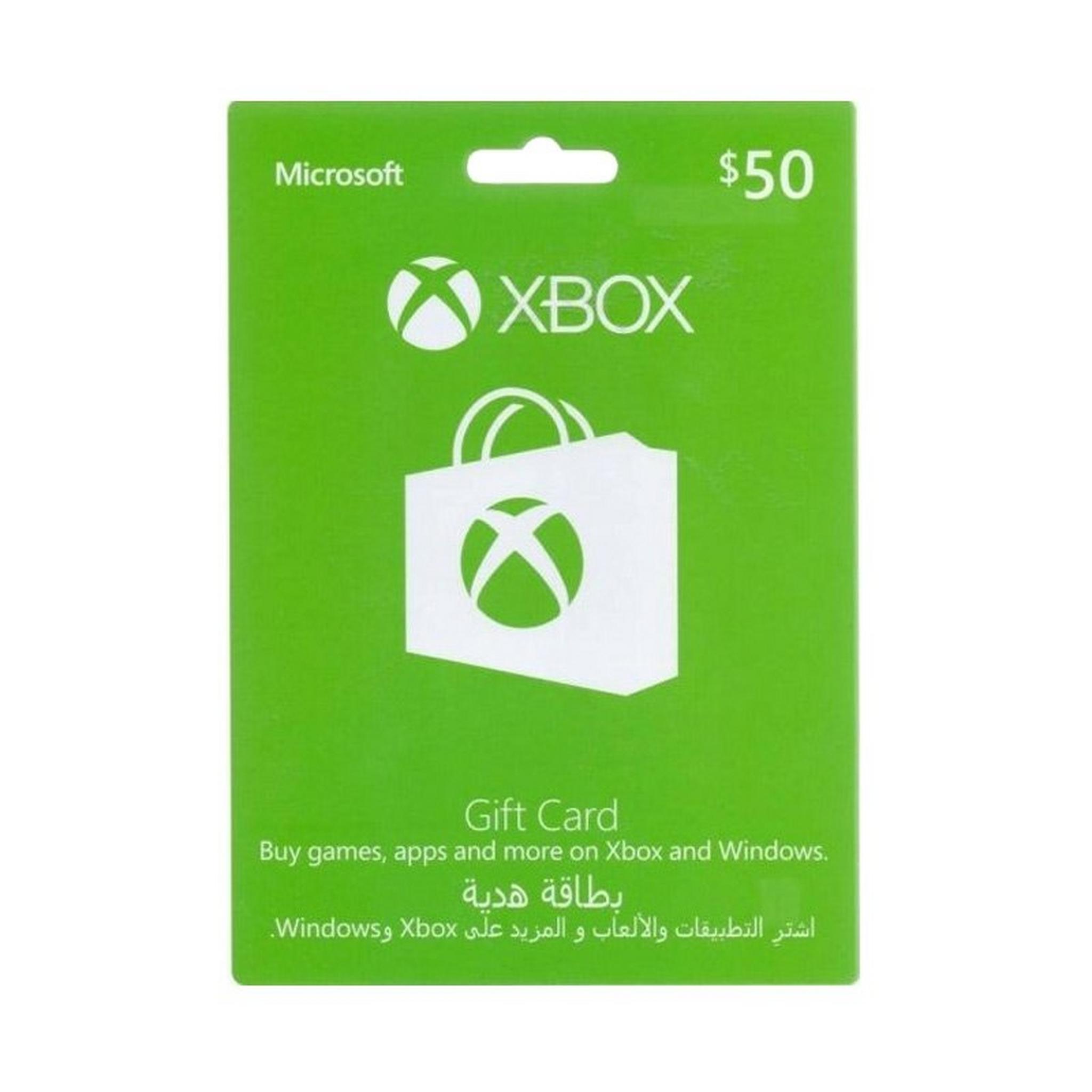 Xbox Gift Card $50 (GCC Accounts)