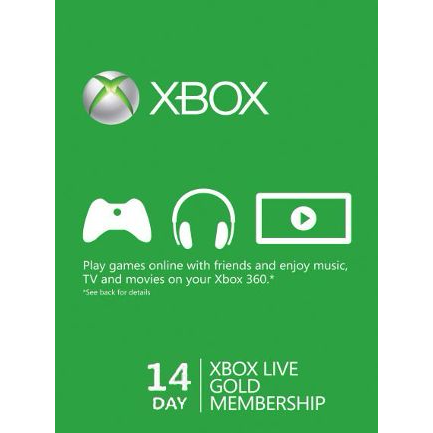 Xbox Live 14-Days Gold Membership Card (US Account)