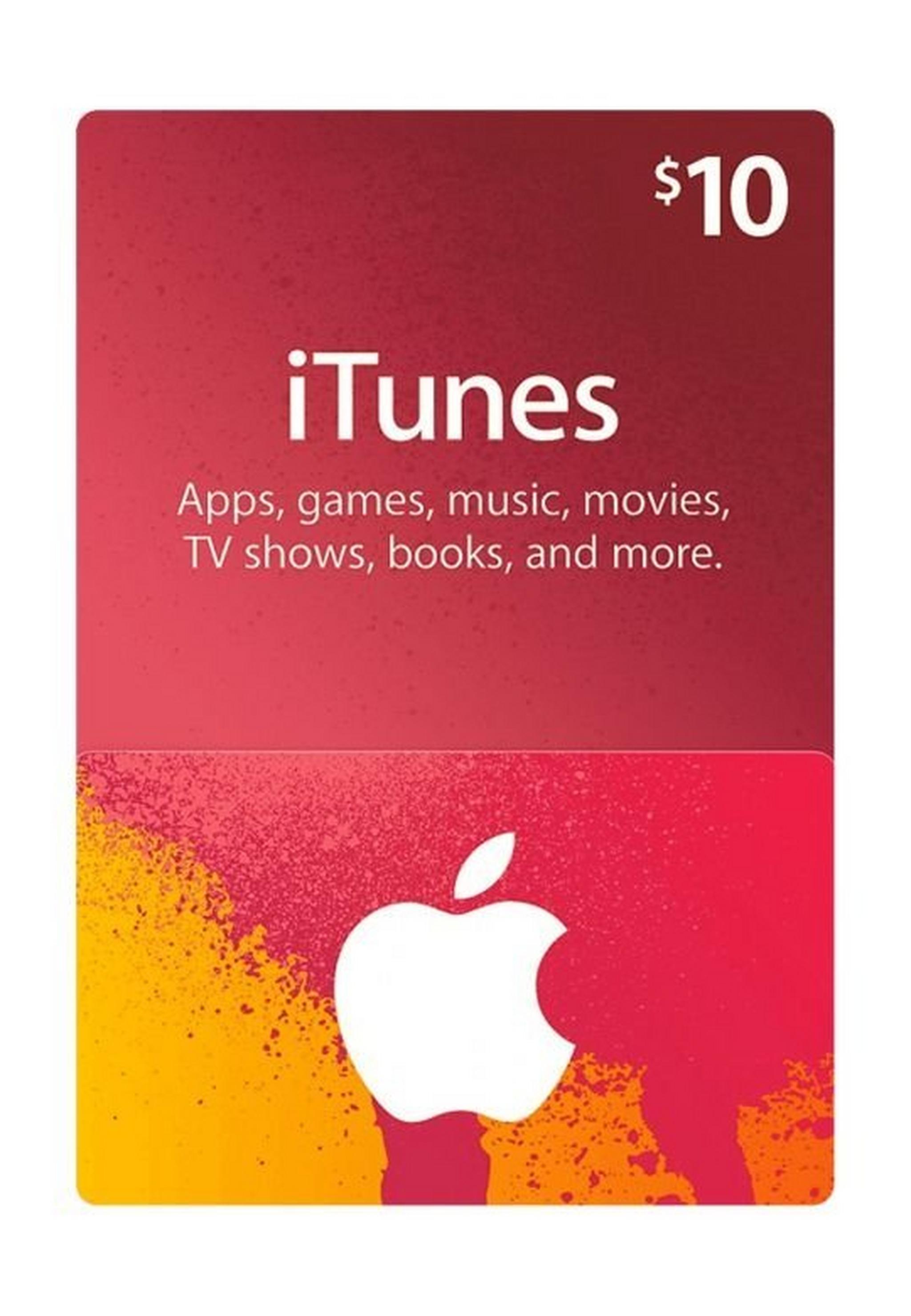 Apple iTunes Gift Card $10 (U.S. Account)