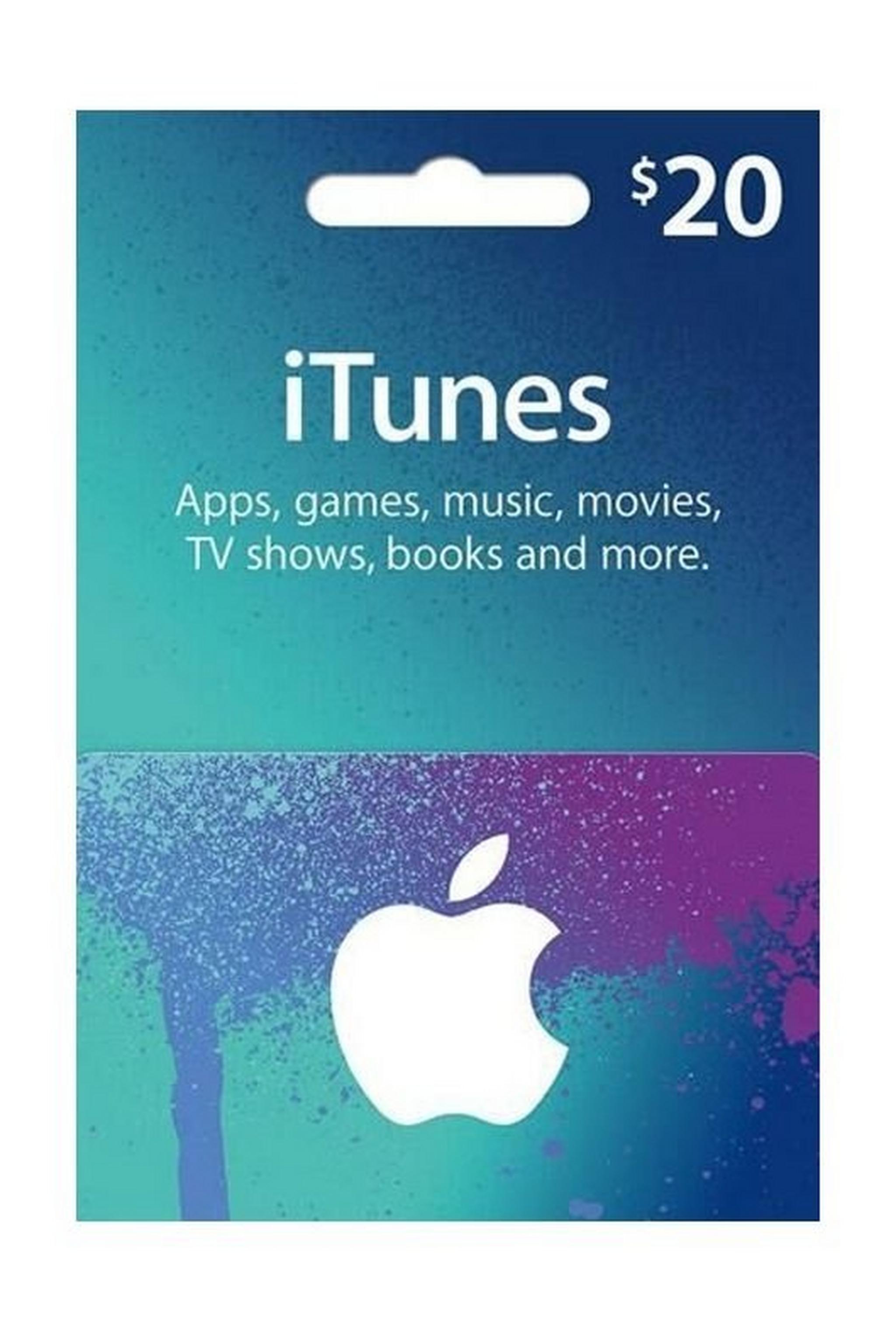 Apple iTunes Gift Card $20 (U.S. Account)