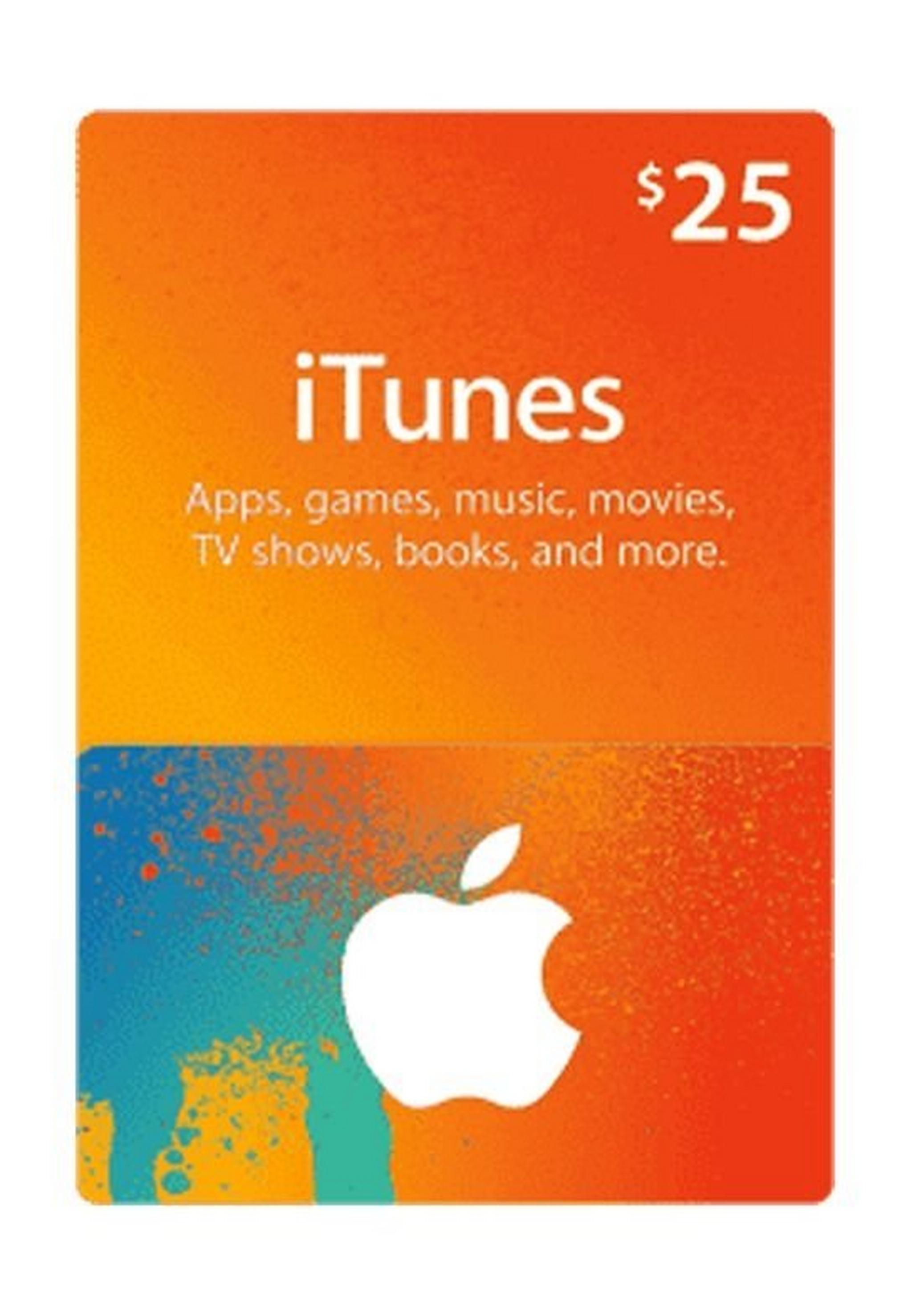 Apple iTunes Gift Card $25 (U.S. Account)