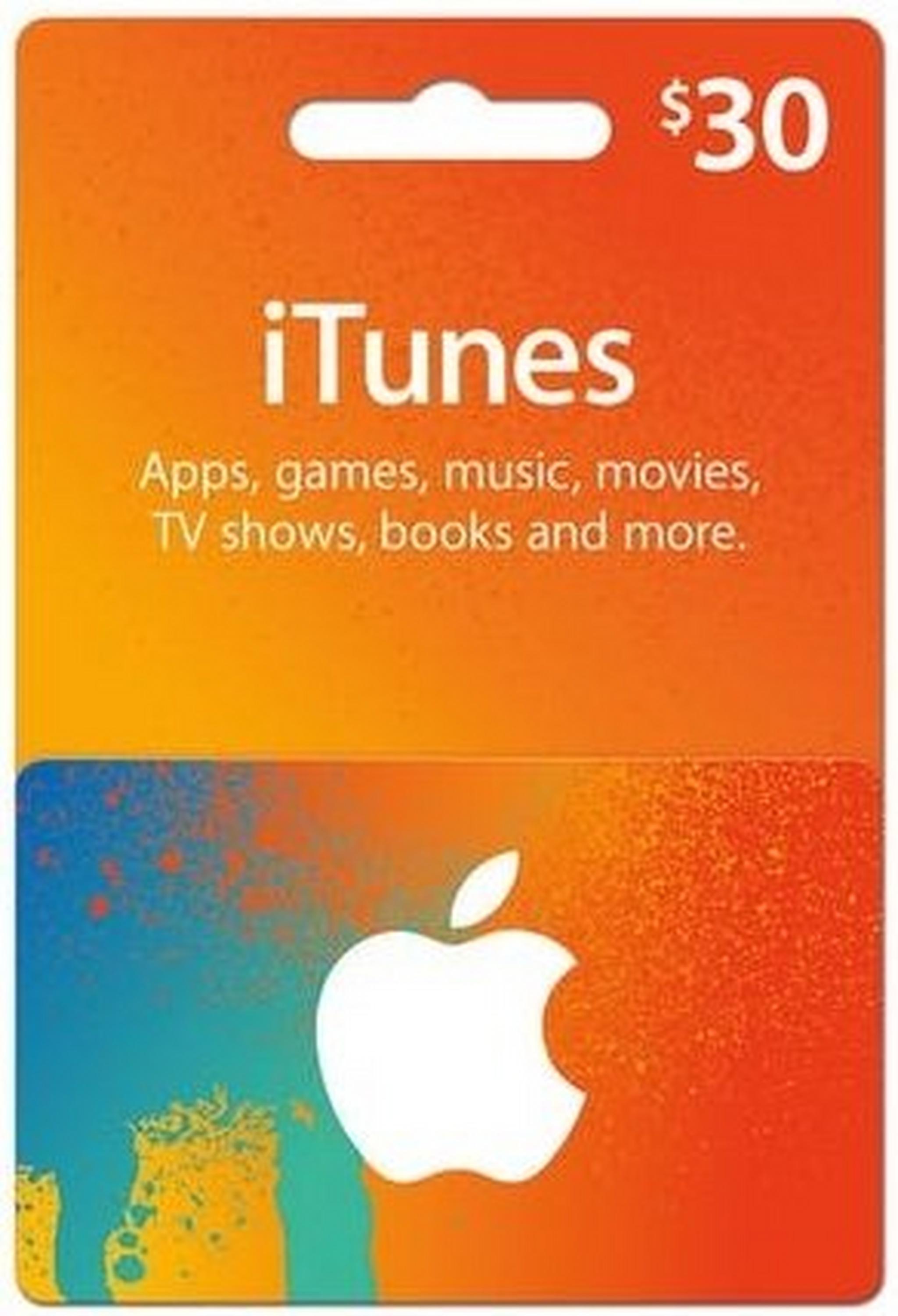 Apple iTunes Gift Card $30 (U.S. Account)