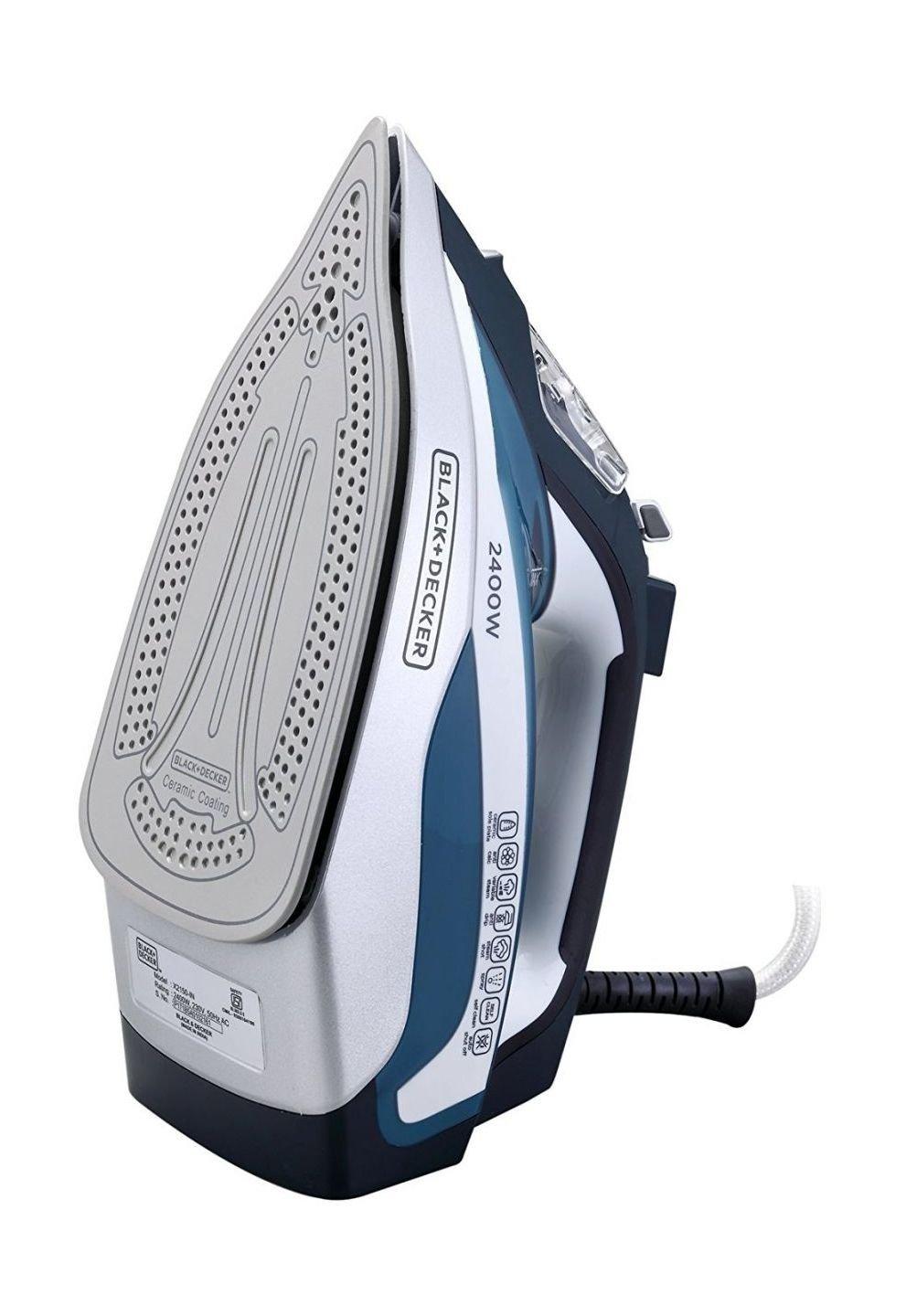 كواية البخار بلاك آند ديكر بقوة ٢٤٠٠ واط - أزرق (X2150-B5)