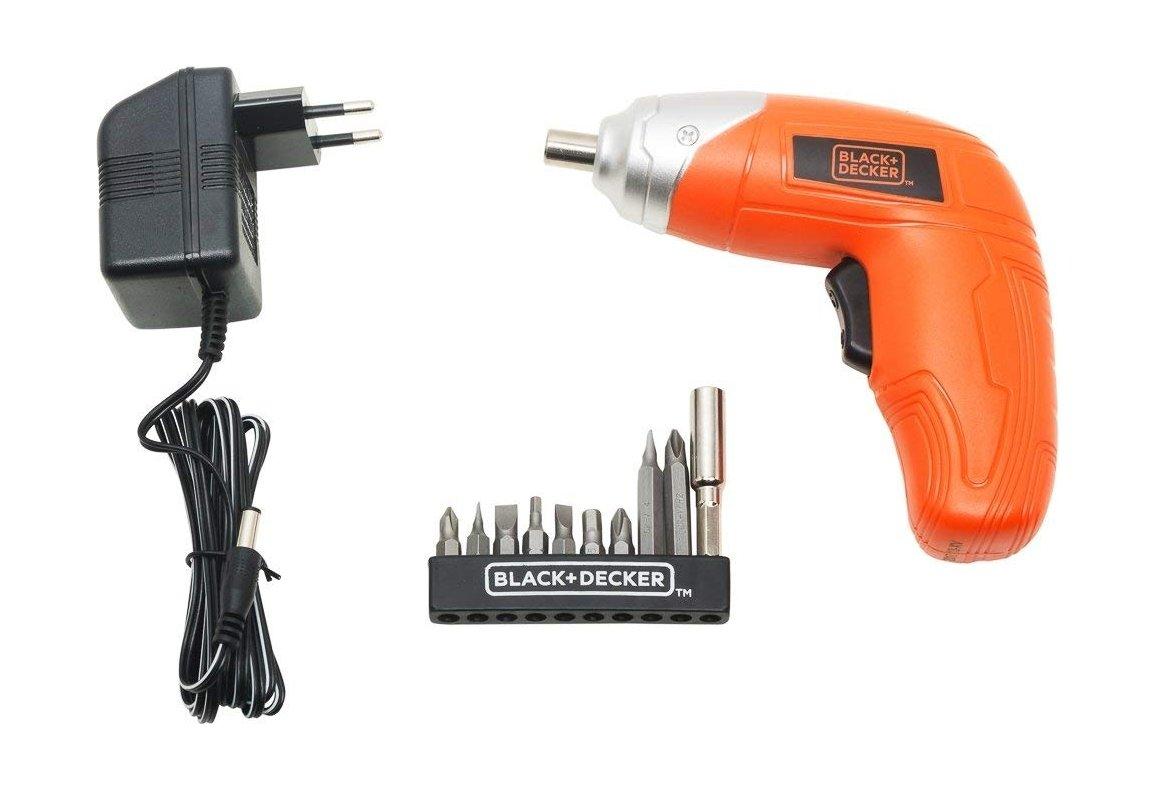 مفك براغي بطارية ليثيوم 3.6 فولت + 10 مجموعة مفكات من بلاك + ديكر -  (KC3610-B5)