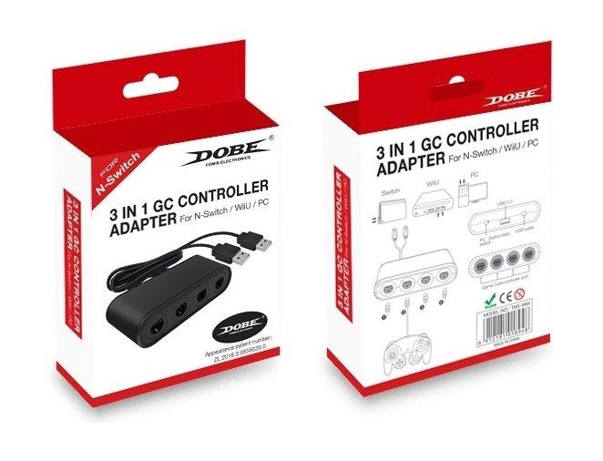 Dobe 3 In 1 GC Controller Adapter For Nintendo Switch - (TNS-1894)