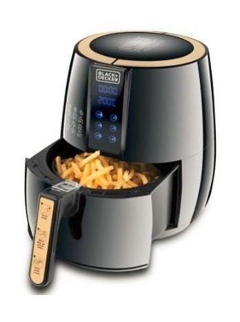 قلاية هوائية إيروفراي سعة 4 لتر و 1.2 كجم بقوة 1500 واط من بلاك آند ديكر - أسود (AF400-B5)