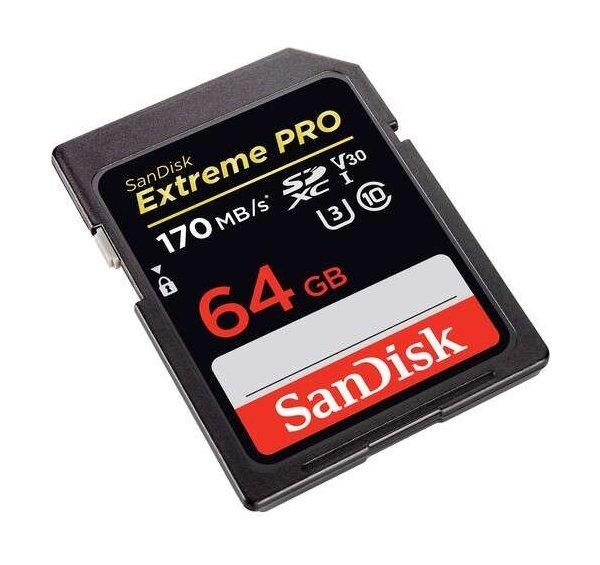 SanDisk 64GB Extreme PRO UHS-I SDXC Memory Card