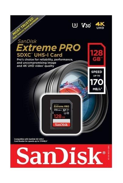 SanDisk 128GB Extreme PRO UHS-I SDXC Memory Card