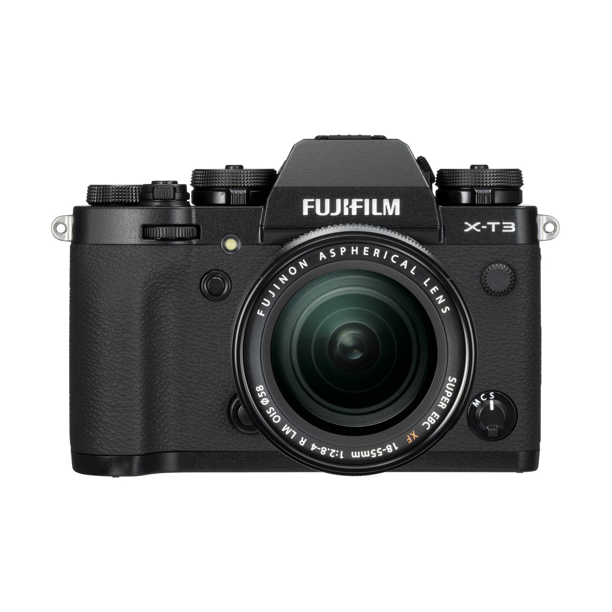 كاميرا فوجي فيلم X-T30 بدون مرآة مع عدسة 18-55 ملم - أسود