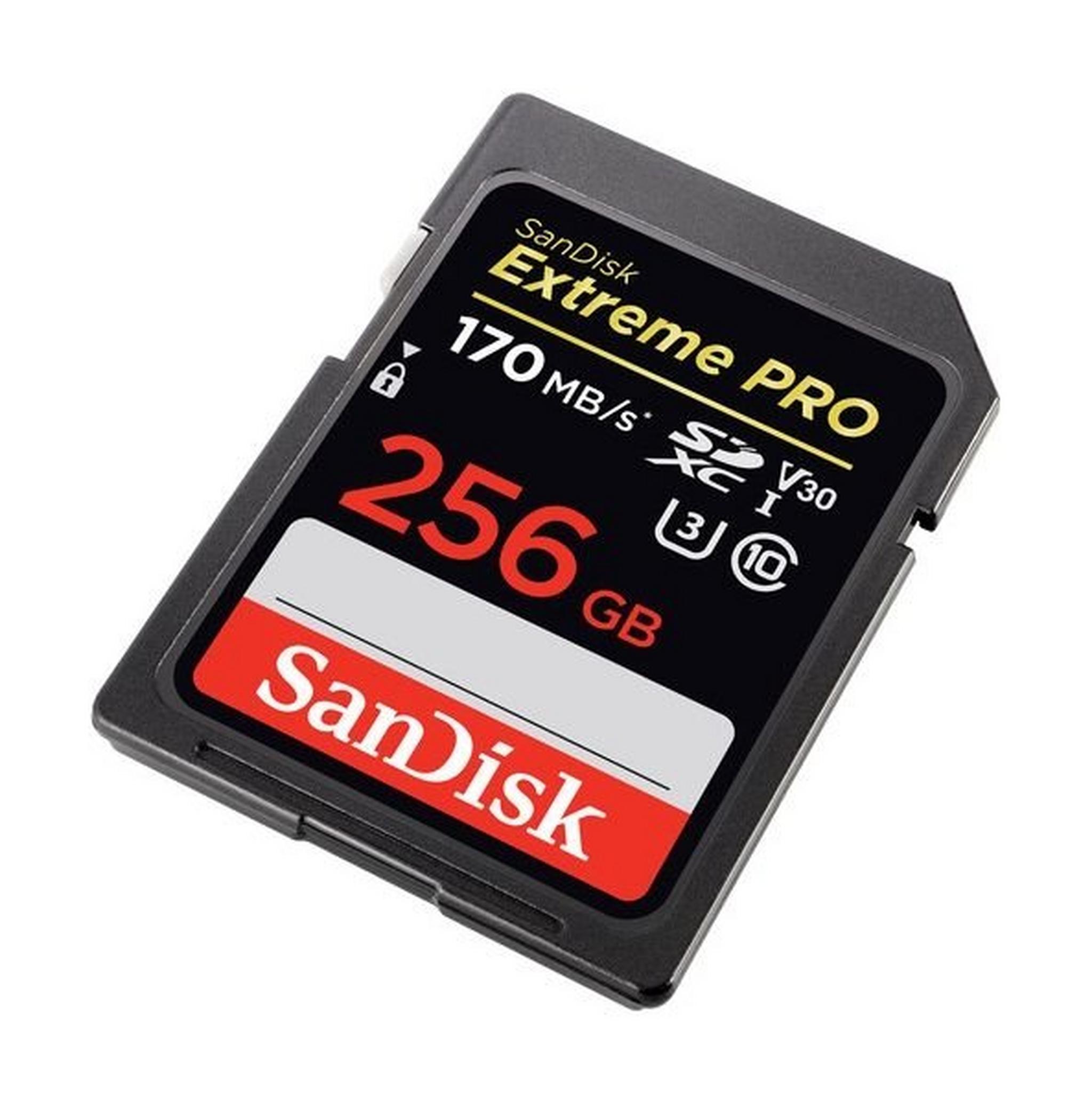 SanDisk Extreme PRO UHS-I SDXC Memory Card - 256GB