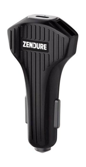 Zendure 30W Car Charger with QC 3.0 and Dual USB - Black