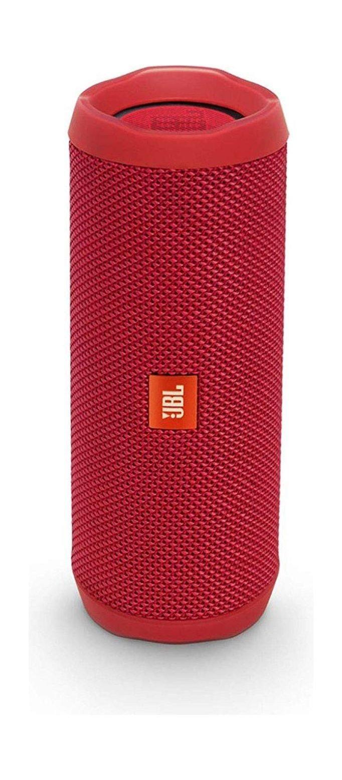JBL Flip 4 Wireless Bluetooth Speaker Red + JBL T110BT Earphone Black