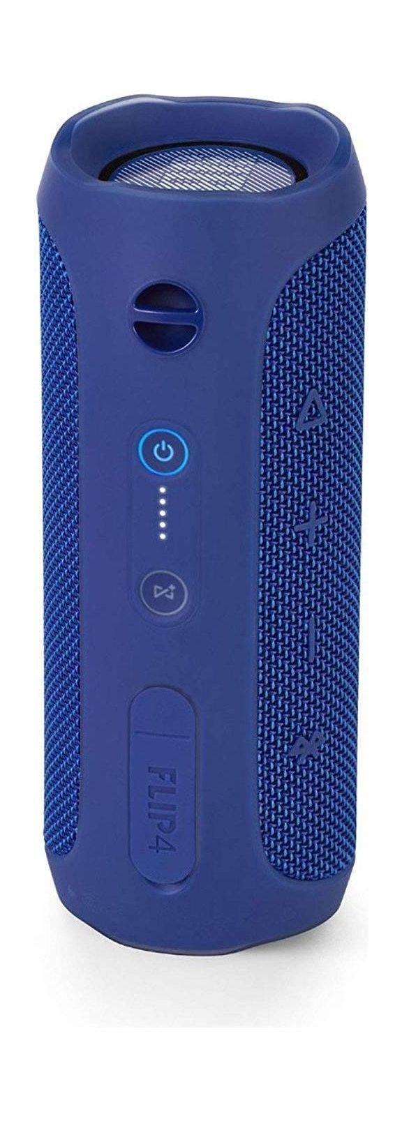JBL Flip 4 Wireless Bluetooth Speaker Blue + JBL T205BT Earbud Blue
