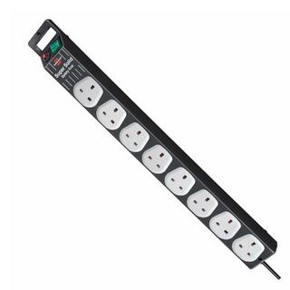 Buy Brennenstuhl 8 sockets super solid extension cord 2. 5 meters - black in Kuwait