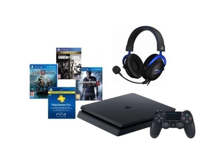 PlayStation 4 500GB + 3 Games + PSN 90 Days + Kingston HyperX Cloud PS4