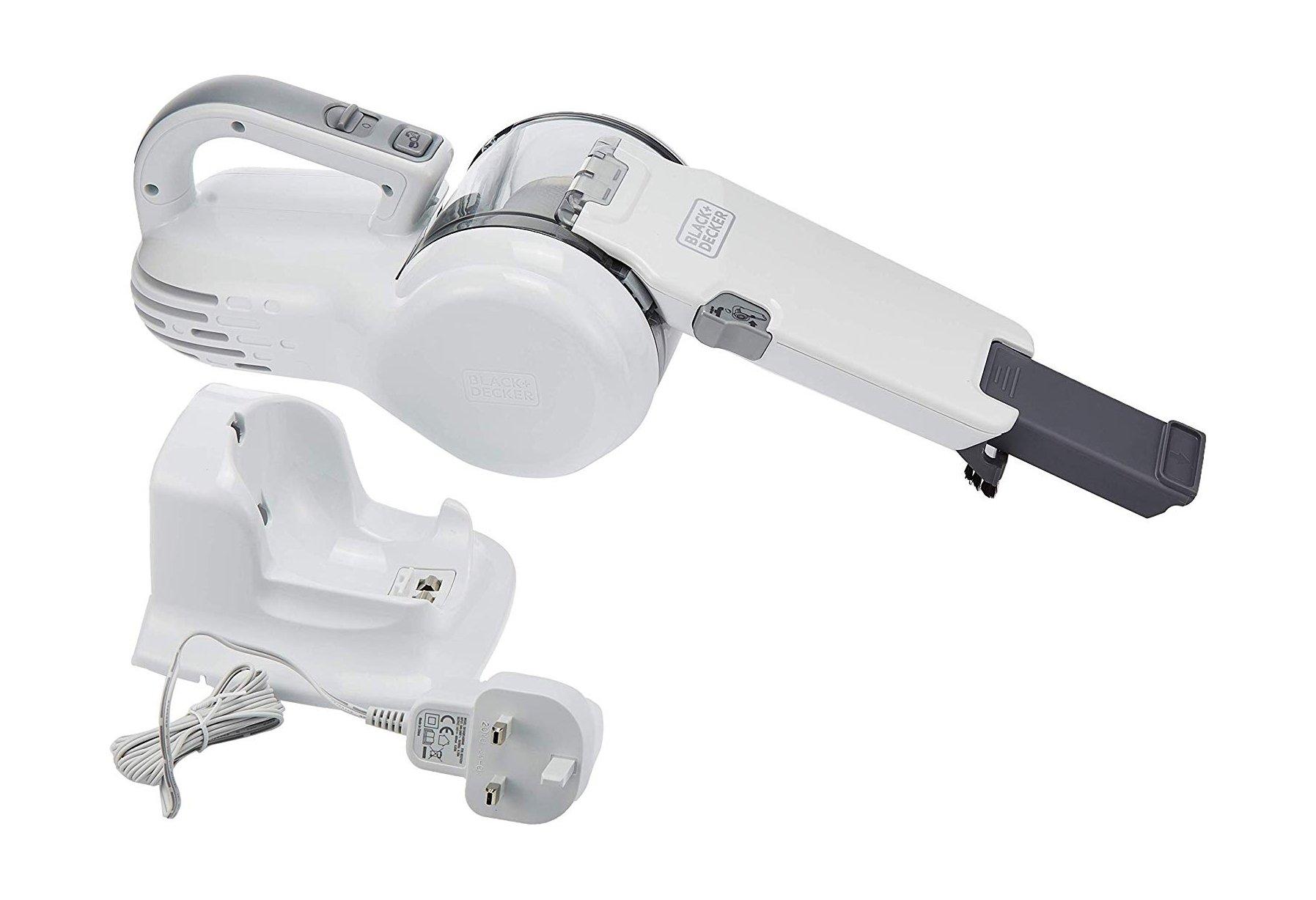 Black + Decker 10.8V Lithium-ion Dustbuster Pivot Hand Vacuum, 16 W, 4.5 Liter, PV1020L-B5 - White