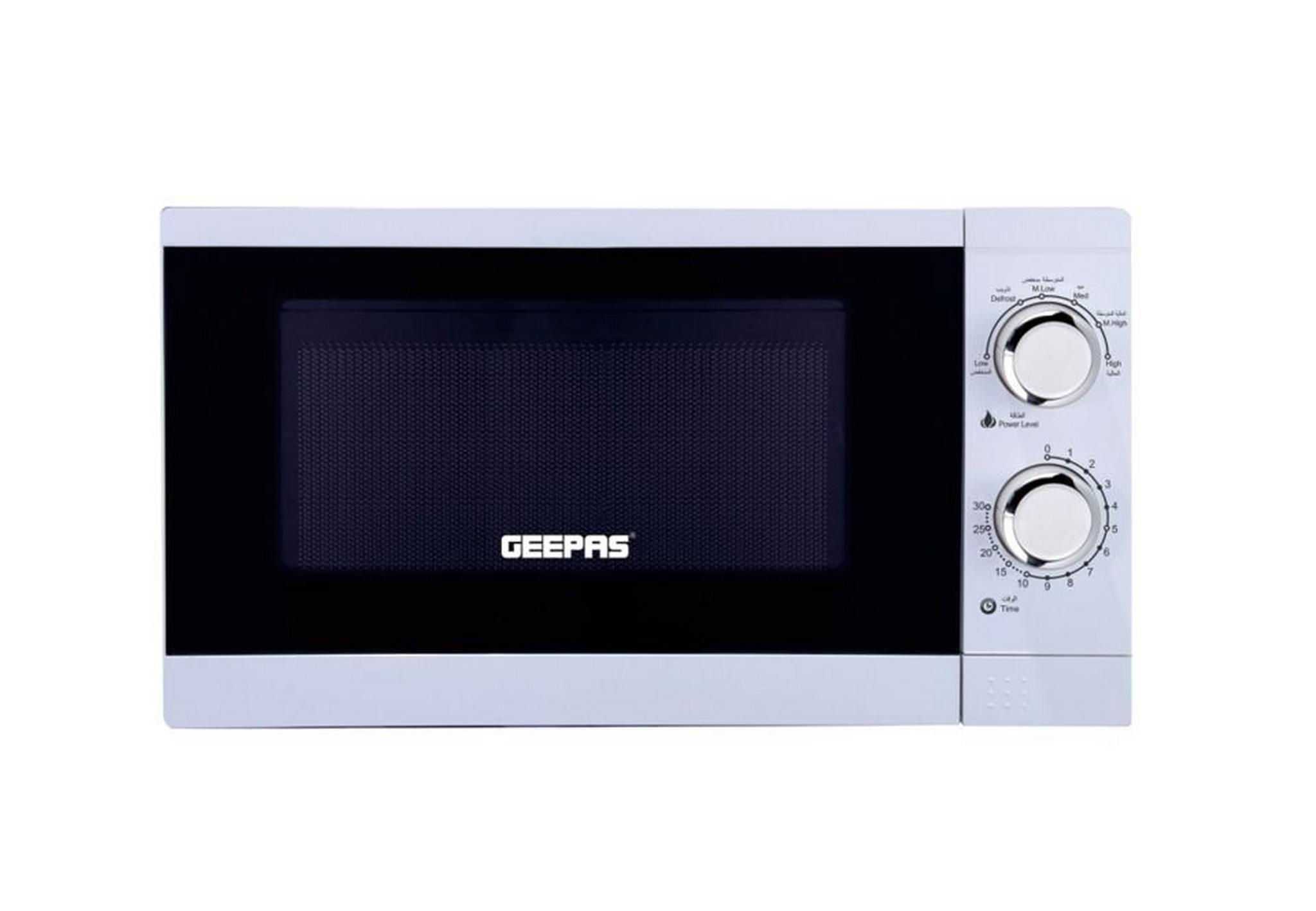 Geepas 20L 1200Watts Microwave Oven (GMO1894) - White