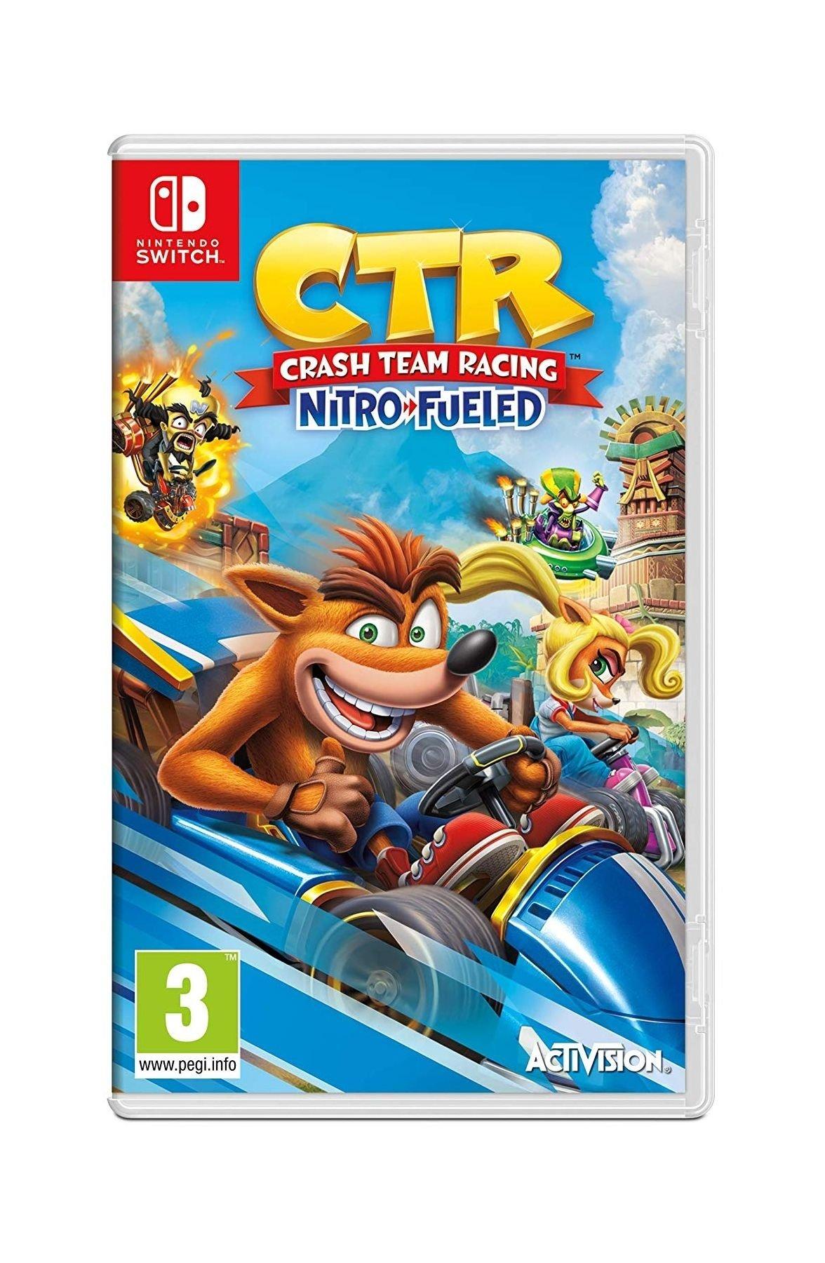 Crash Team Racing Nitro-Fueled + Dobe Nintendo Switch Pro-Wired Controller