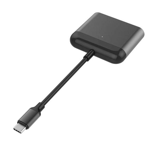 قاريء بطاقة ذاكرة بطرف يو إس بي من النوع سي من هايبر درايف