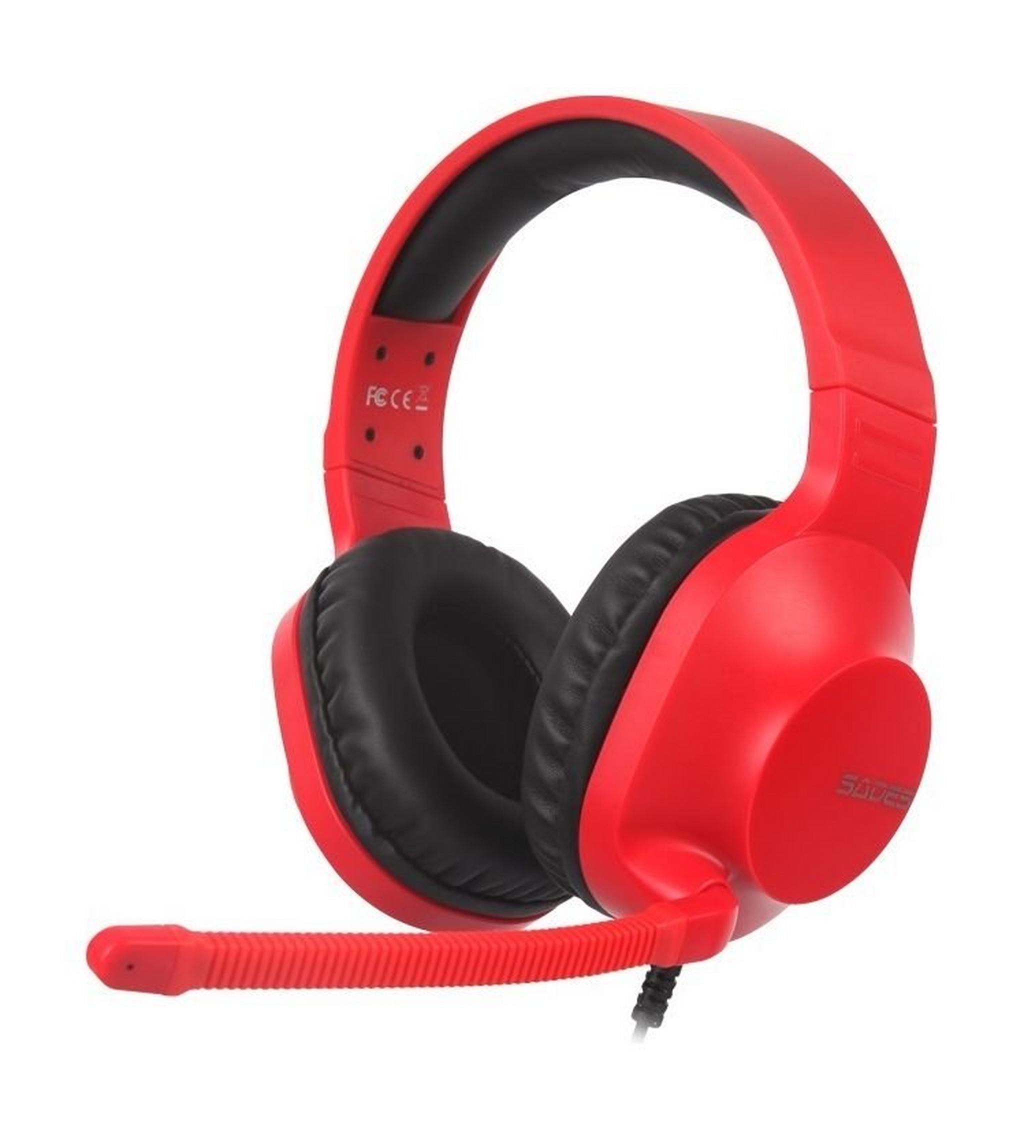 Sades Spirits Wired Gaming Headset - Red