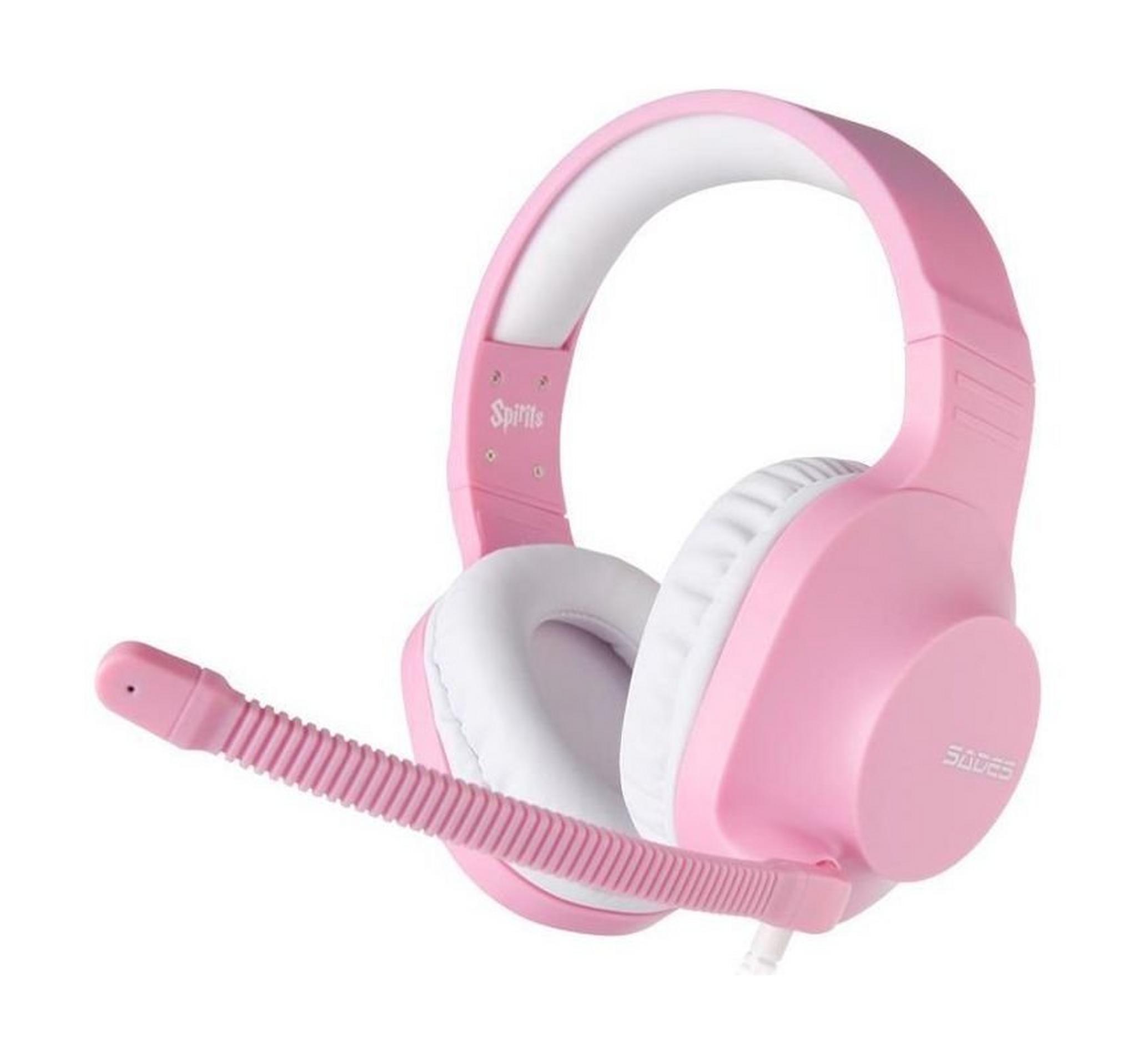 Sades Spirits Wired Gaming Headset - Pink