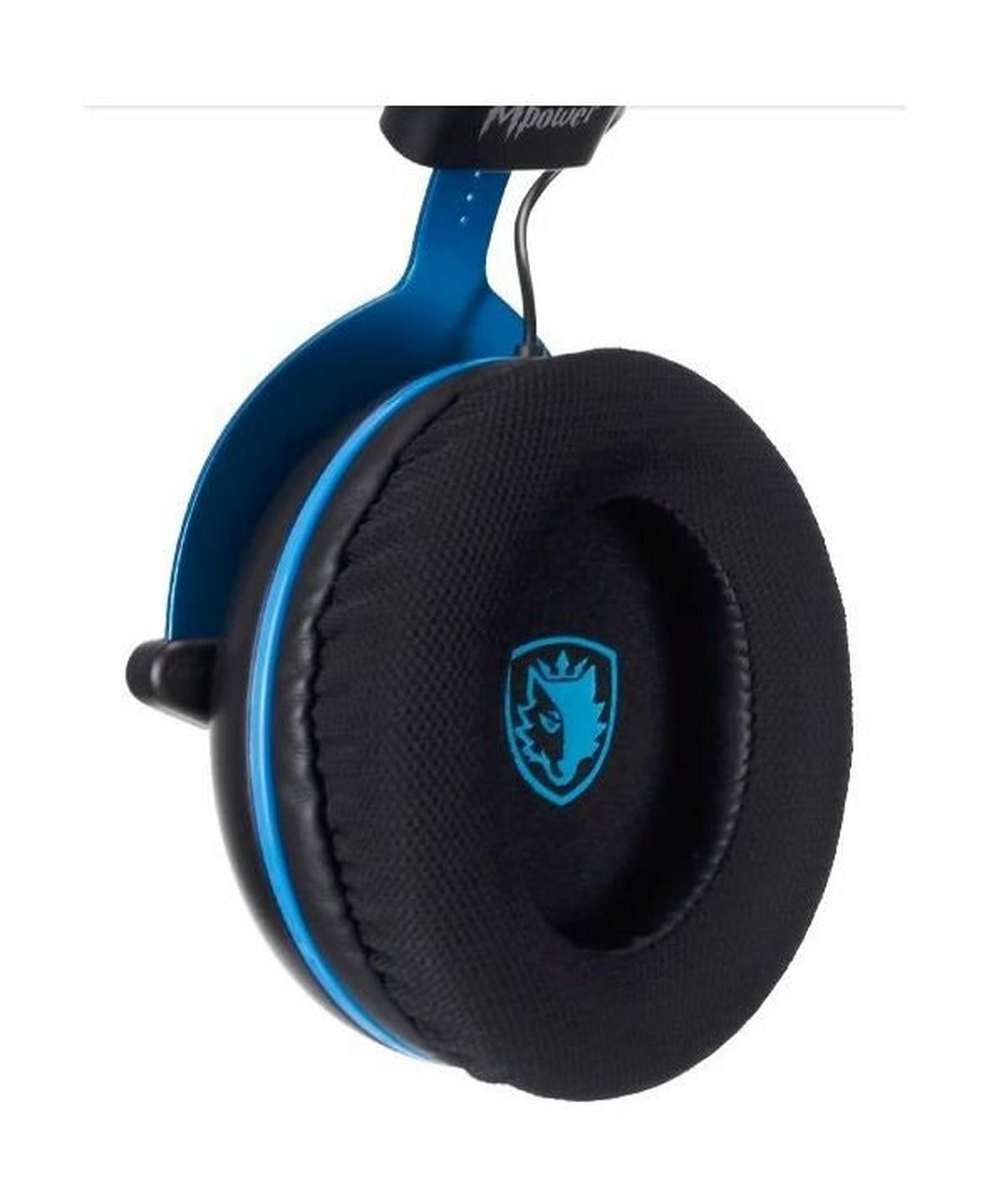 Sades Mpower Gaming Headset - Black/Blue