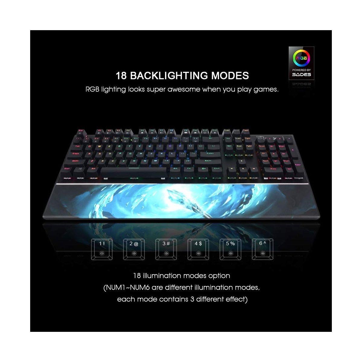 Sades K14 Frost Staff Mechanical Gaming Keyboard