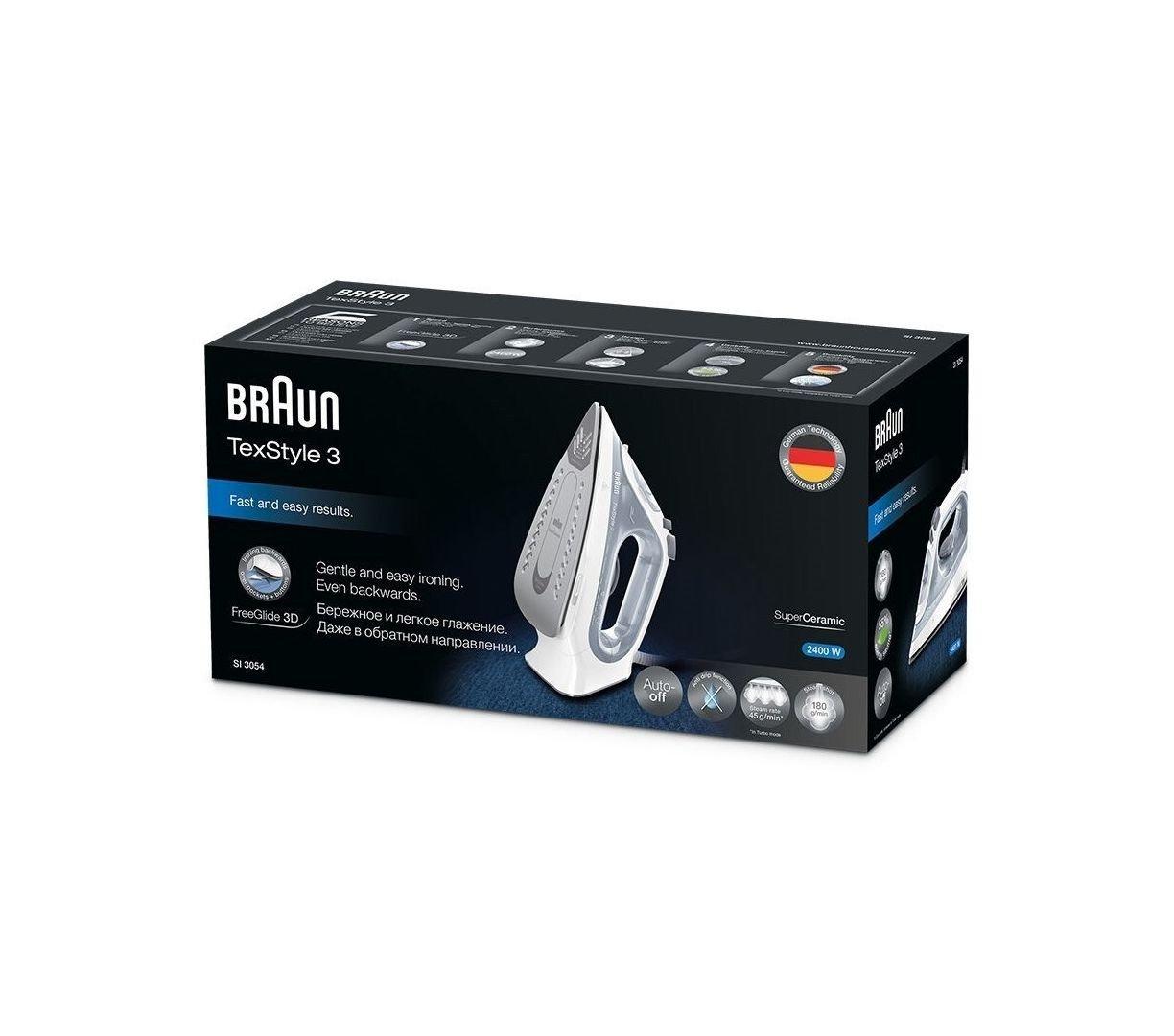 Braun TexStyle 3 Steam Iron 2400W - Grey