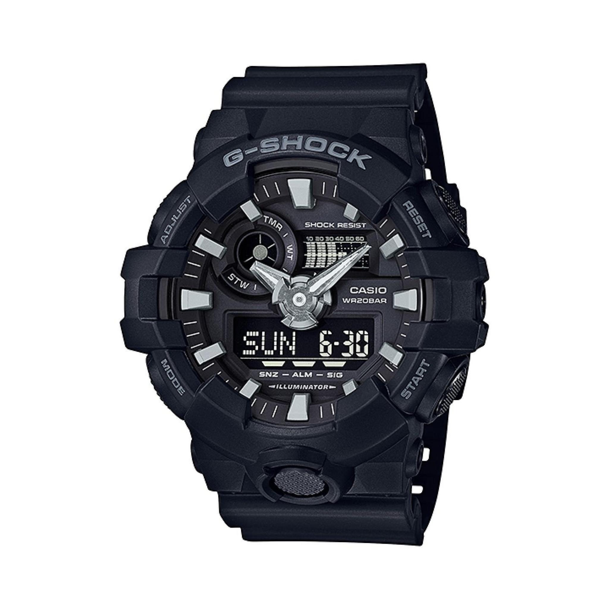 Casio G-shock Digital Gents Rubber Watch (GA-700-1BDR)