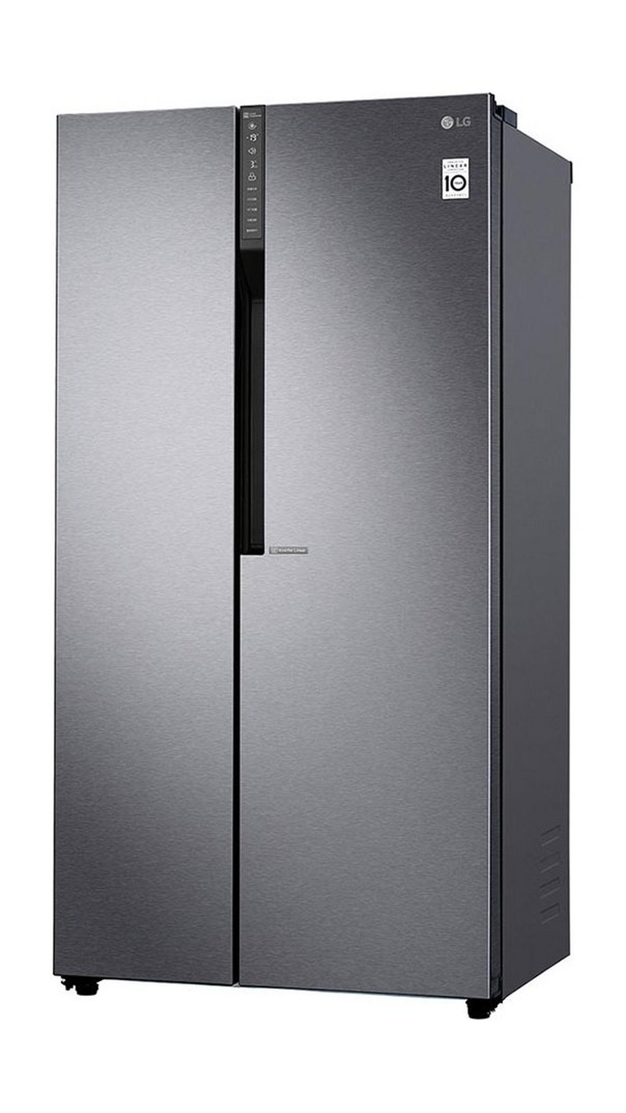 LG 21.6 CFT Side By Side Refrigerator (LS24GBBDLN) - Silver