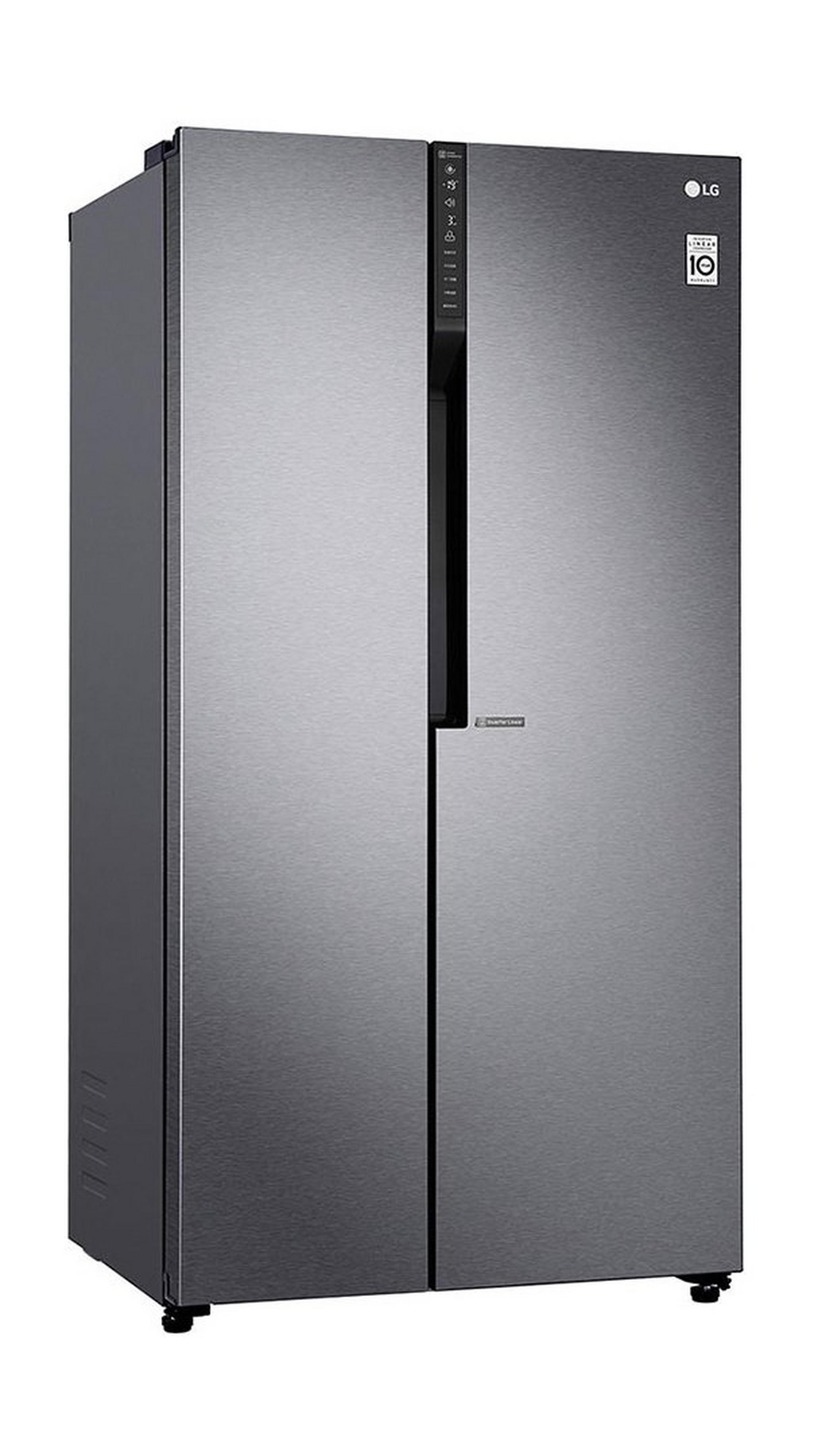LG 21.6 CFT Side By Side Refrigerator (LS24GBBDLN) - Silver
