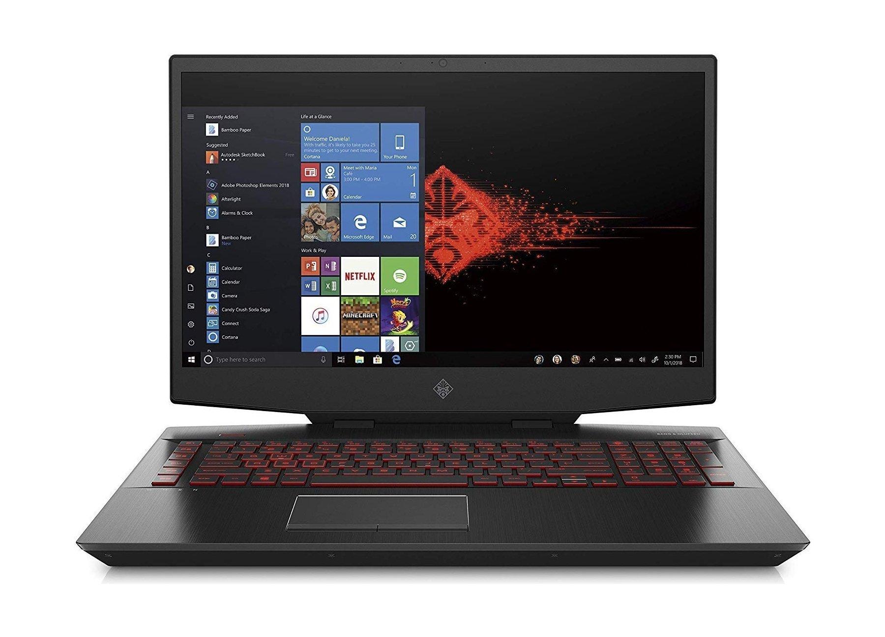 HP Omen GeForce RTX 2060 6GB Intel Core i7  16GB RAM 1TB HDD + 256 SSD 15.6-inch Gaming Laptop (DH0NX) - Black