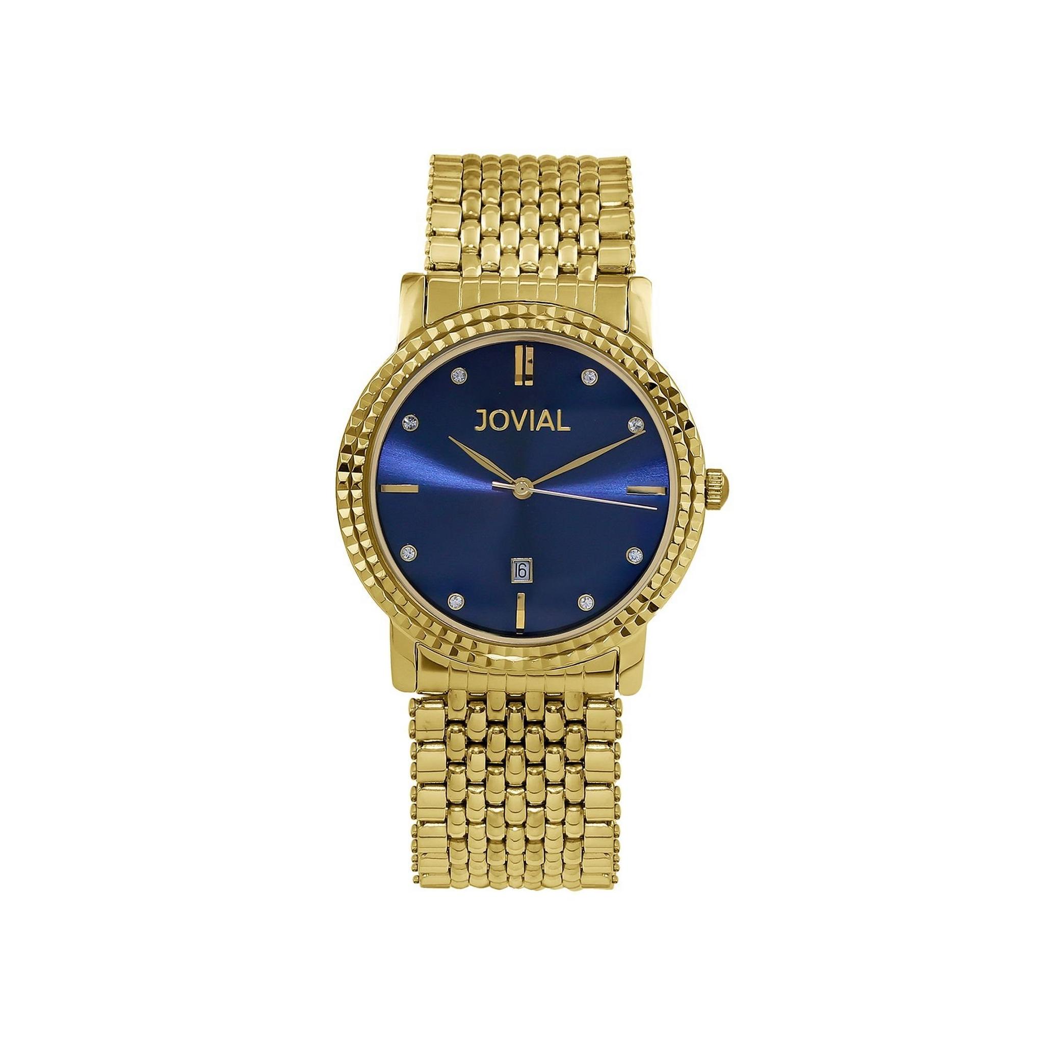 ساعة جوفيال العصرية النسائية بعرض تناظري 40 ملم – سوار معدني - (5027-GGMQ-04) -ذهبي