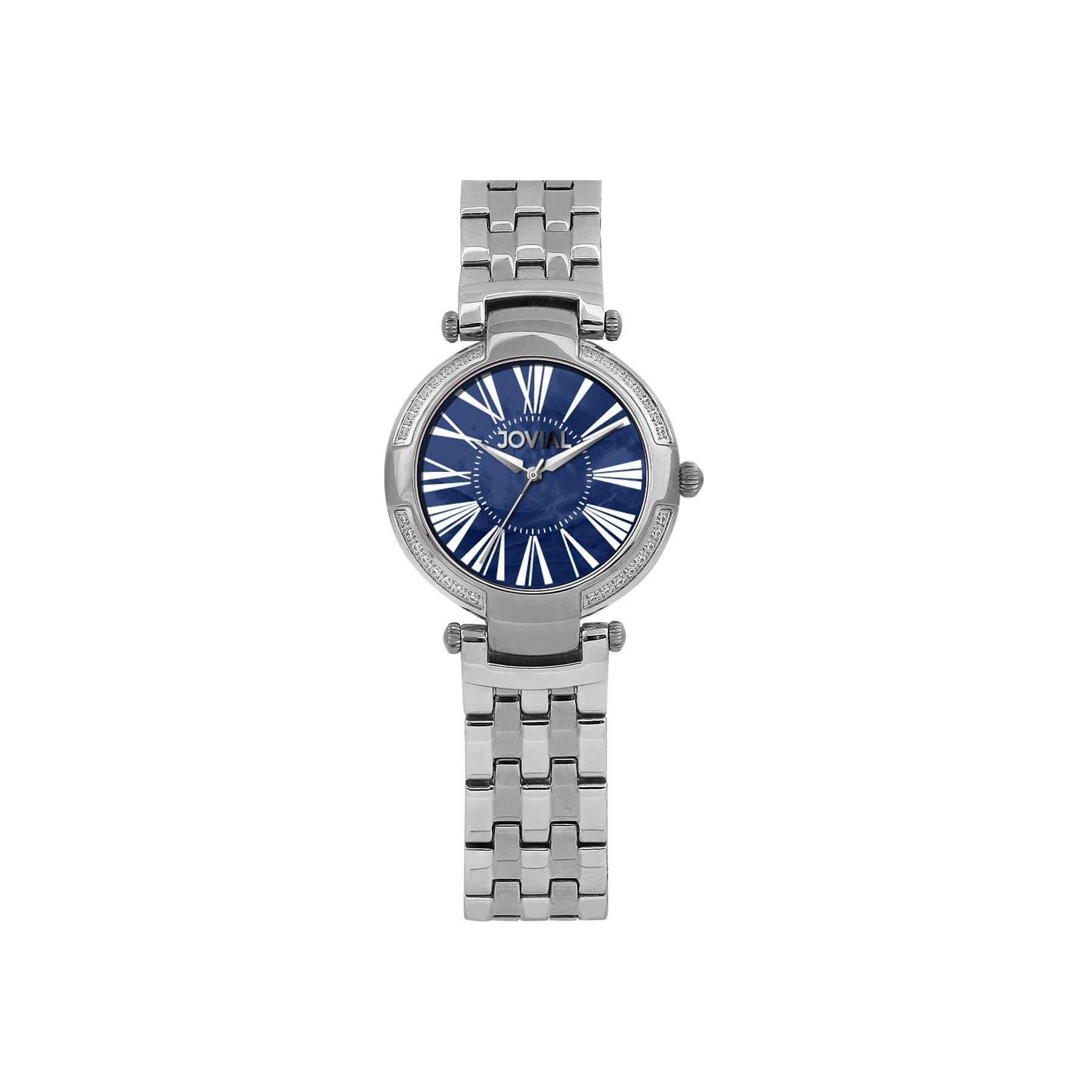 Jovial 32mm Analog Ladies Metal Fashion Watch (4765-LSMQ-04) - Silver