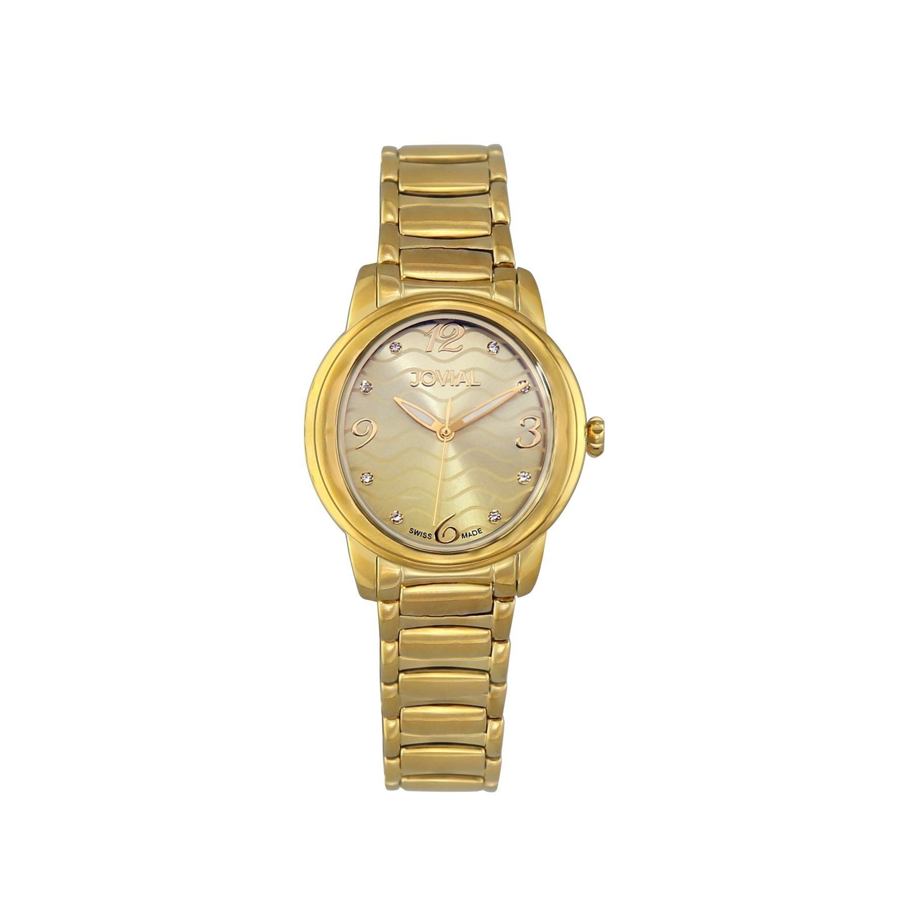Jovial 34mm Analog Ladies Metal Fashion Watch (4762-LGMQ-07) -  Gold