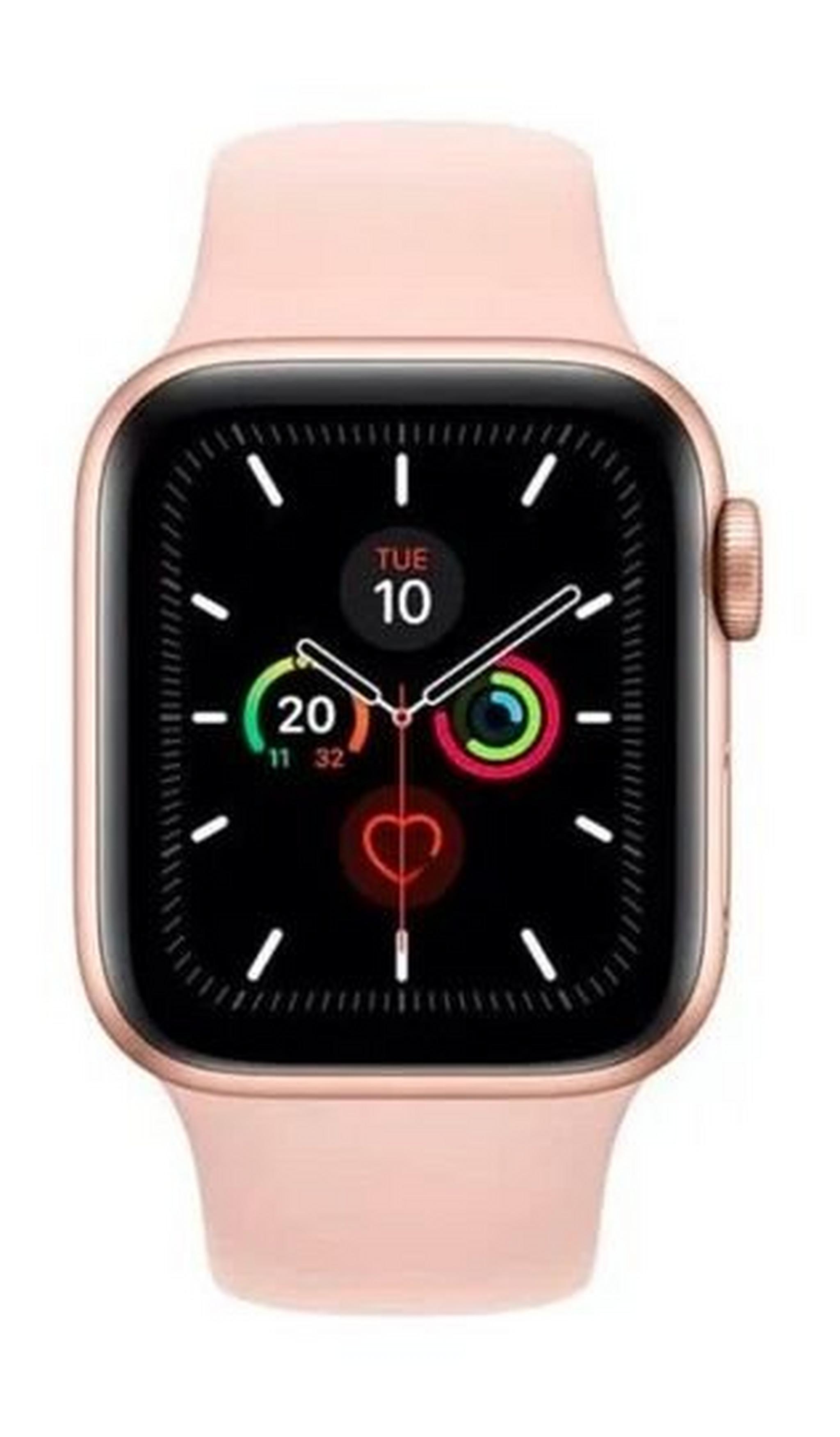 Apple Watch Series 5 GPS 44mm Gold Aluminium Case with Pink Sport Band