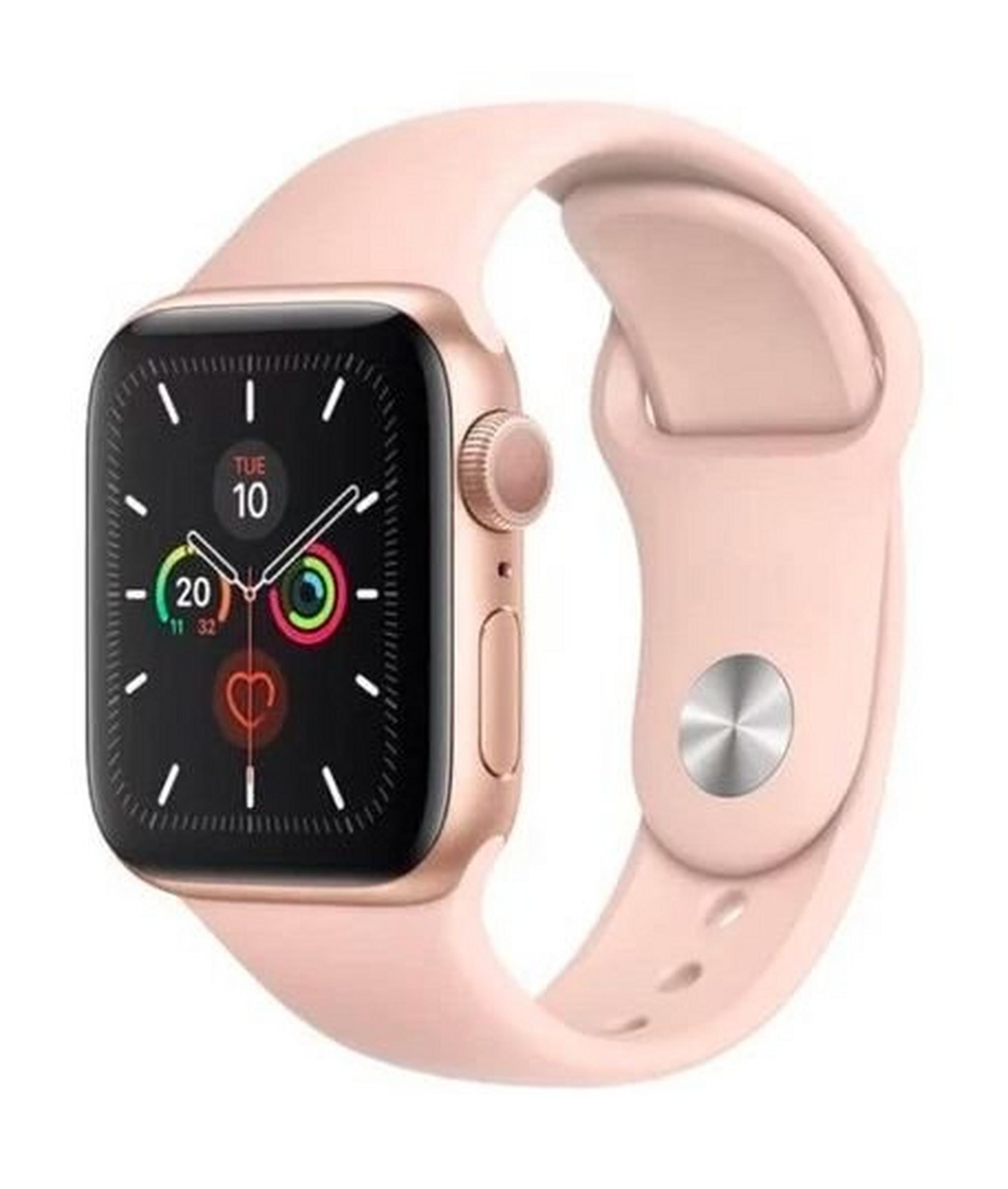 Apple Watch Series 5 GPS 44mm Gold Aluminium Case with Pink Sport Band