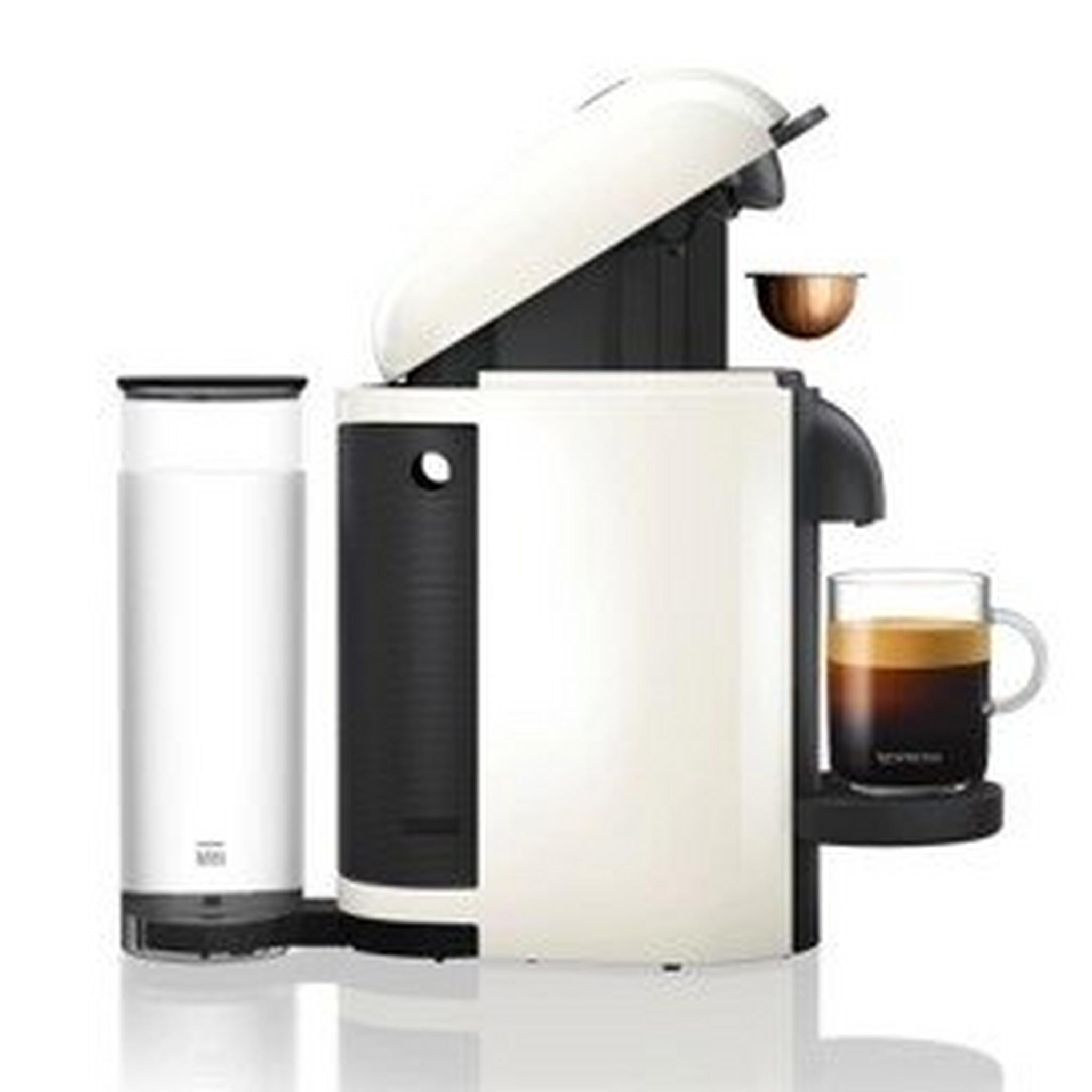 ماكينة صنع القهوة والإسبريسو فيرتو لاين مع خافق الحليب ايروتشينو بلس من من نسبريسو، قدرة 1300 وات، سعة 1.1 لتر، VLB-GCB2-GB-WH-NE1 NE – أبيض