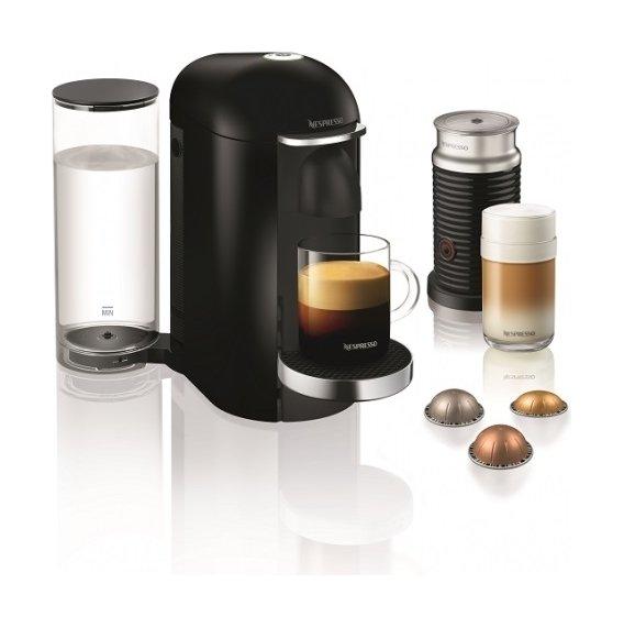 Nespresoo Vertuoline Coffee & Espresso Maker with Aeroccino plus Milk Frother– Black (VLB-GCB2-GB-BK-NE1 NE)