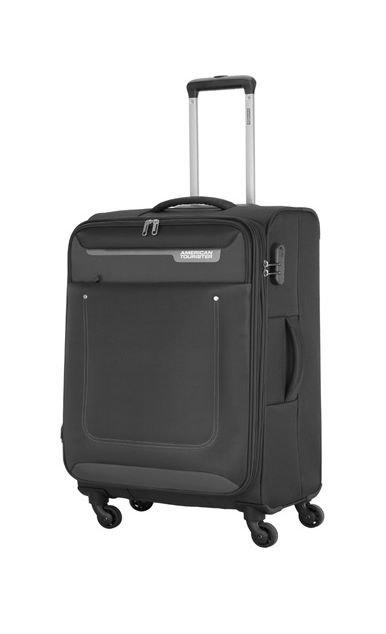 Buy American tourister jackson 70cm spinner soft luggage (fp6x09902) - black in Kuwait