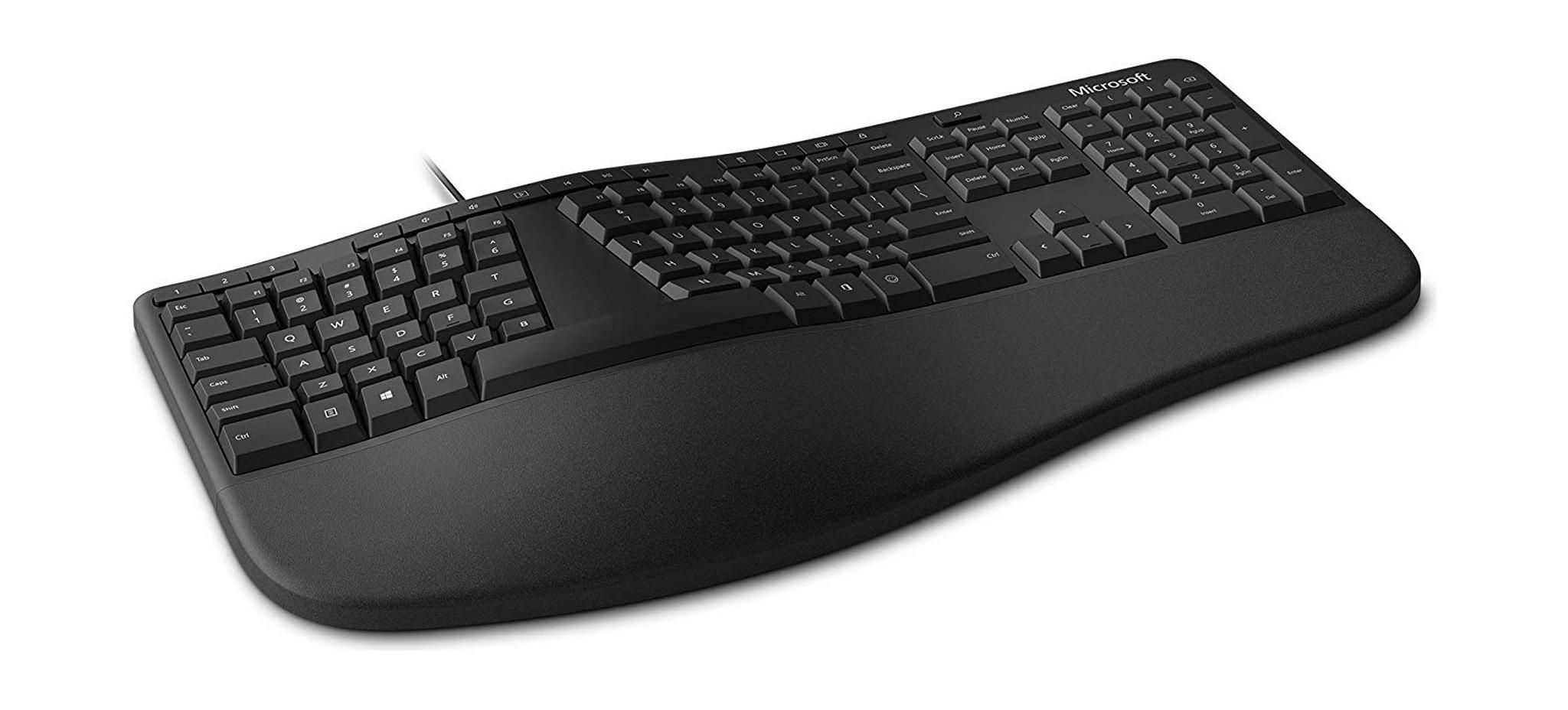 لوحة مفاتيح السلكية المريحة من ميكروسوفت (LXM-00020) - أسود