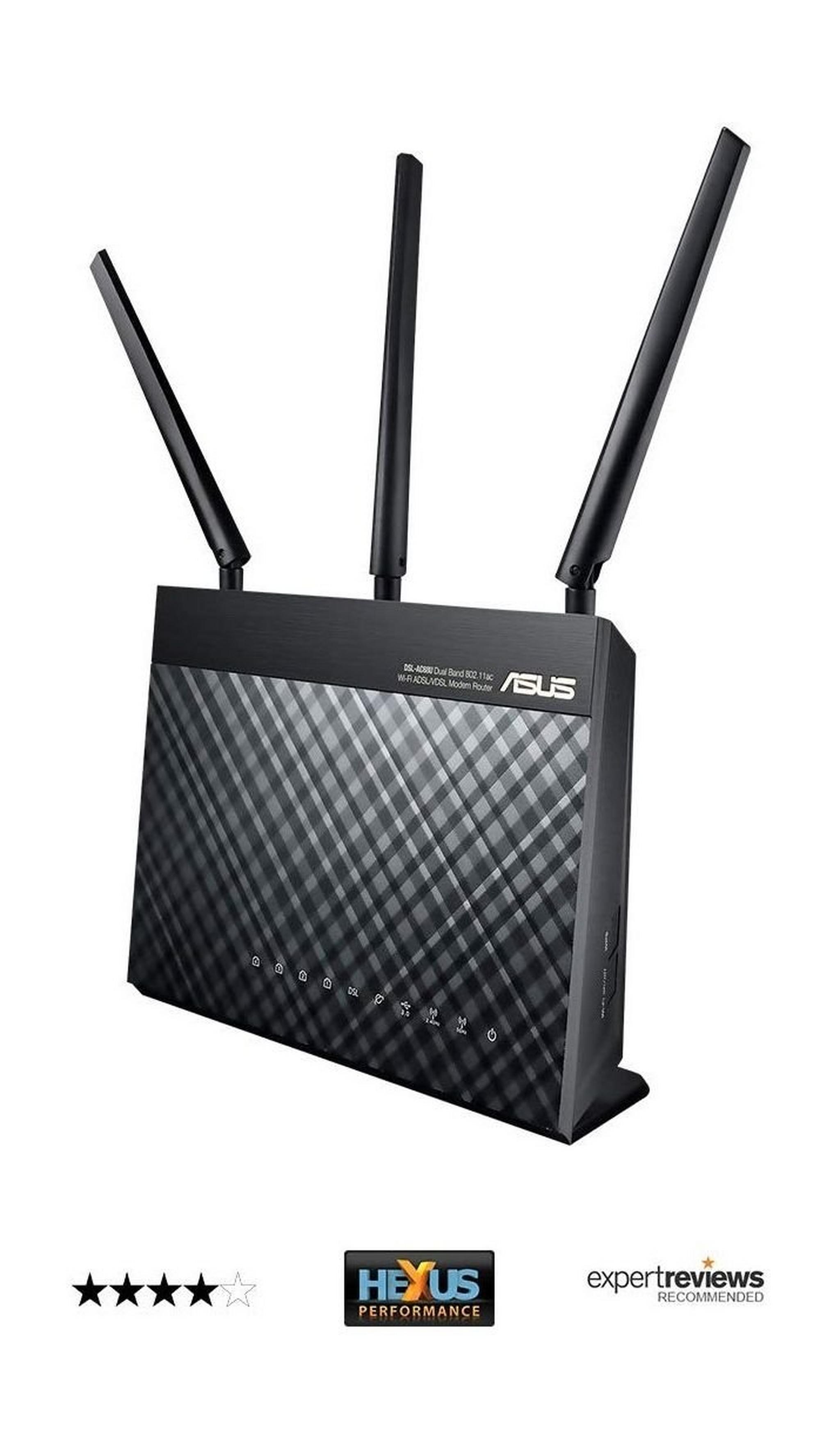 Asus AC1900 Dual Band Modem Router (DSL-AC68U)